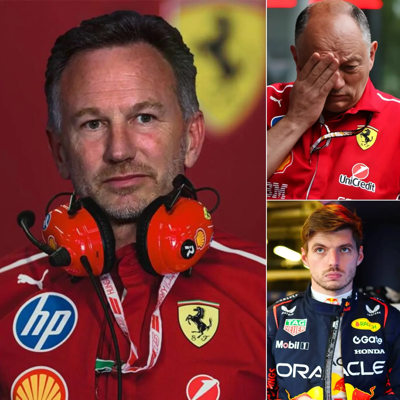 Cover Image for HOT NEWS IN THE LAST 5 MINUTES🚨: The entire F1 world is shaken by the news that Christian Horner has officially joined Ferrari, Frédéric Vasseur has been fired, and Max Verstappen’s statement has left everyone speechless👇