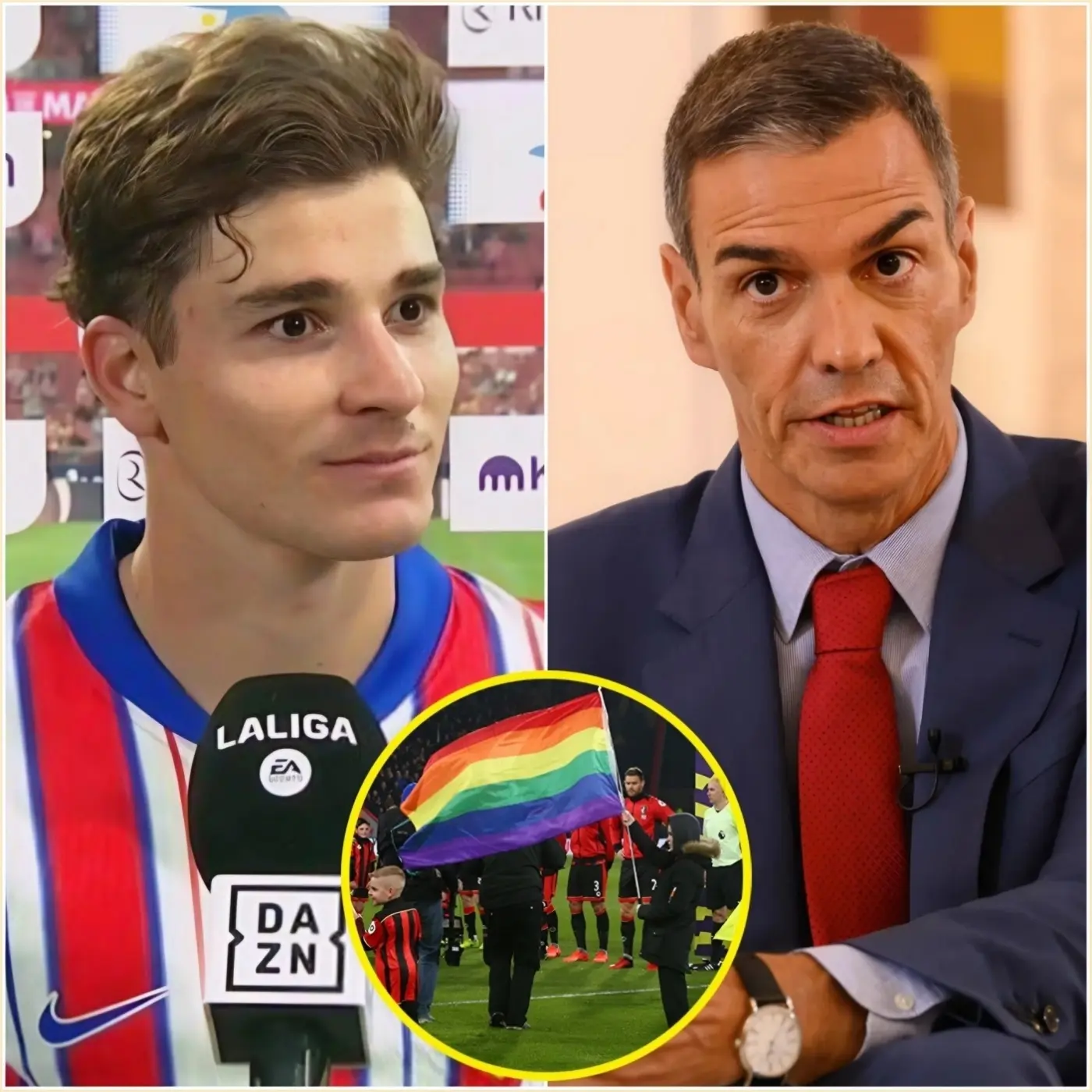 Cover Image for ÚLTIMA HORA: Pedro Sánchez es acusado por Julián Álvarez de abuso de poder por haber intentado obligarlo a participar en campañas de promoción LGBT en Francia y en los torneos de fútbol en los que participará el próximo año: “Puede obligar a cualquiera a hacer lo que quiera, pero a mí no. No me gusta promover estas cosas en el deporte”.Sánchez respondió de inmediato a Álvarez con tono sarcástico: “Un chico que se hizo famoso gracias al apoyo de España, pero que ahora vive como un príncipe europeo y se niega a devolverle algo a su propio pueblo”.Menos de 5 minutos después, Julián Álvarez publicó una declaración breve pero contundente de solo 10 palabras: un verdadero golpe para Pedro Sánchez que dejó a toda España sin palabras.
