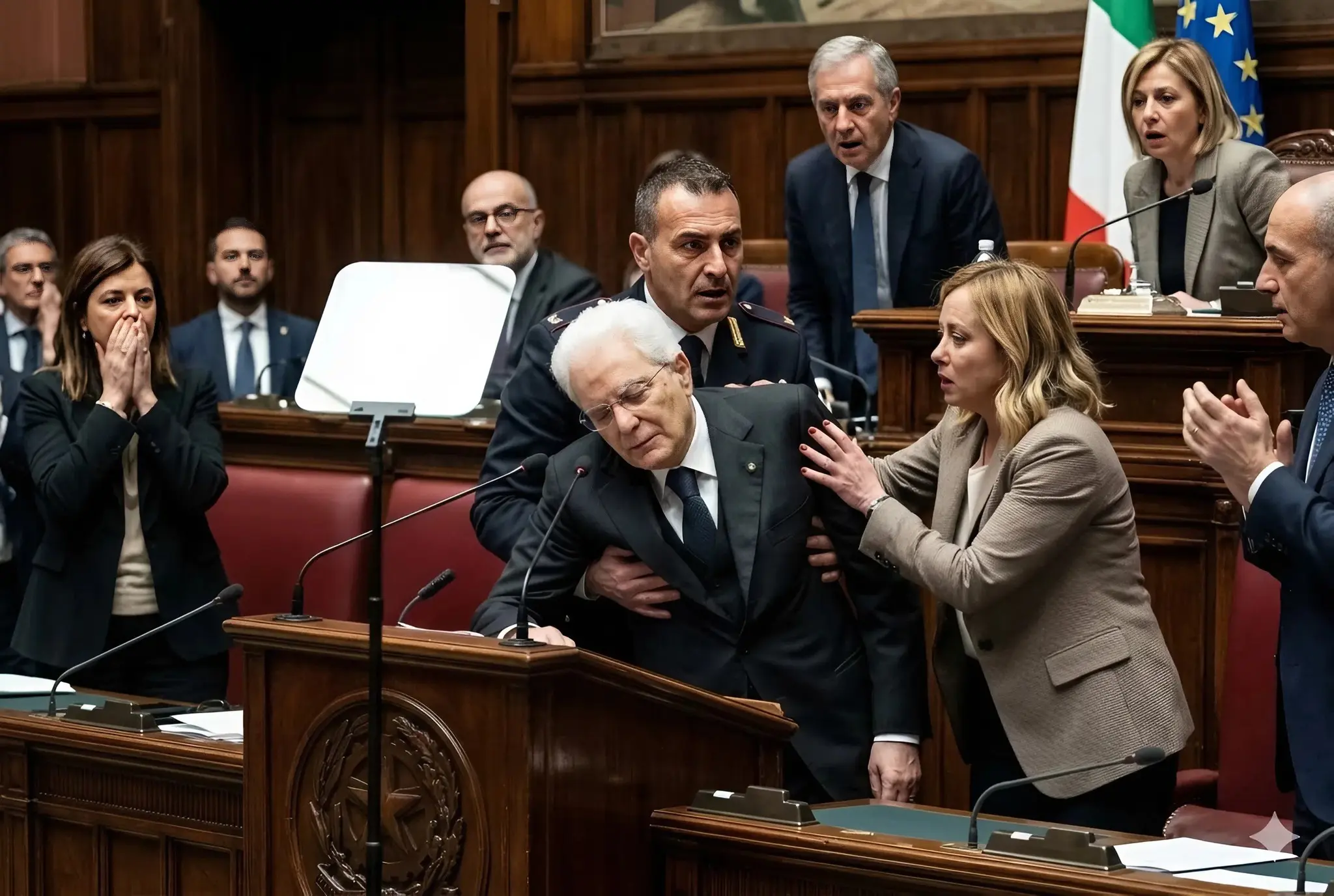 Cover Image for 🚨ULTIM’ORA – 30 MINUTI FA: Panico Totale Nella Sala Del Governo! Il Presidente Della Repubblica Sergio Mattarella Crolla Improvvisamente Durante Una Riunione Estenuante. Le forze di sicurezza e i medici del governo sono intervenuti in pochi secondi per soccorrerlo, mentre nella sala calava un silenzio carico di shock e incredulità. Parlamentari, funzionari e cittadini presenti hanno assistito alla scena con il fiato sospeso. Ora emerge un aggiornamento toccante sulla dura battaglia di Sergio Mattarella contro una grave malattia che avrebbe segnato profondamente gli ultimi mesi…