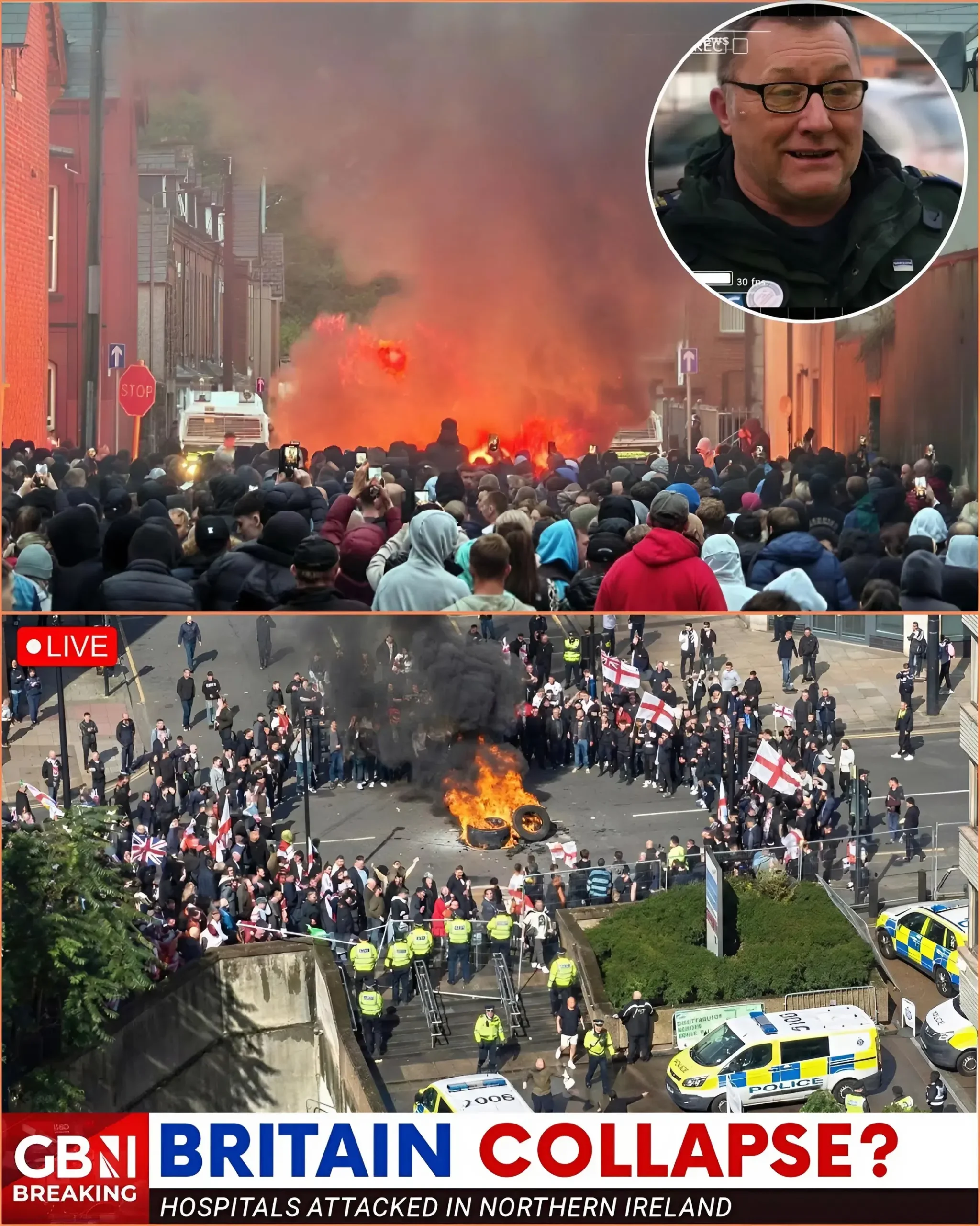 Cover Image for NORTHERN IRELAND EXPLODES – MIGRANT CRISIS TURNS STREETS INTO WARZONE! 🔥🇬🇧 BELFAST & DERRY IN FLAMES