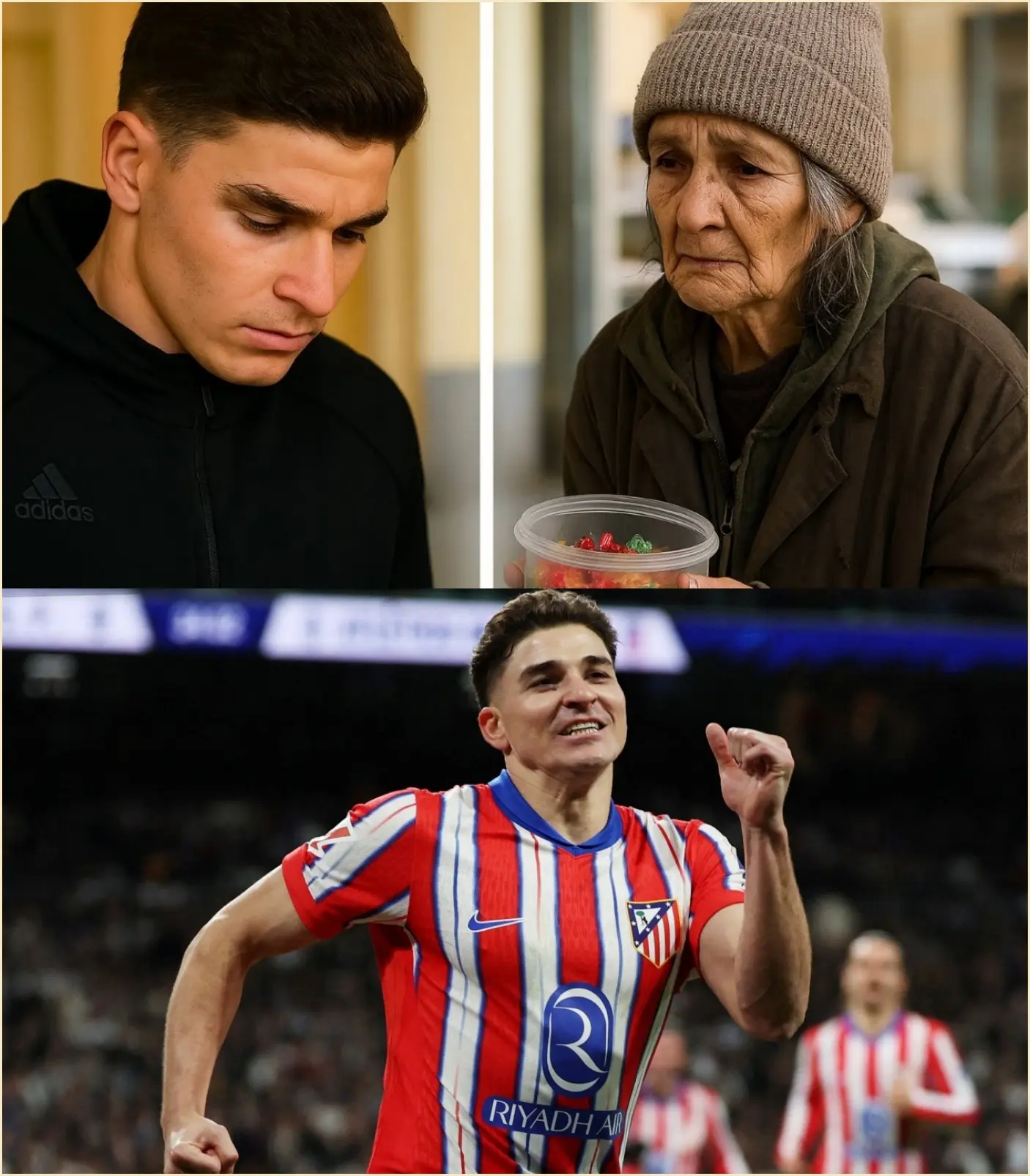Cover Image for Julián Álvarez ENCUENTRA a su ABUELITA vendiendo dulces en la CALLE… y lo que hace emociona al mundo