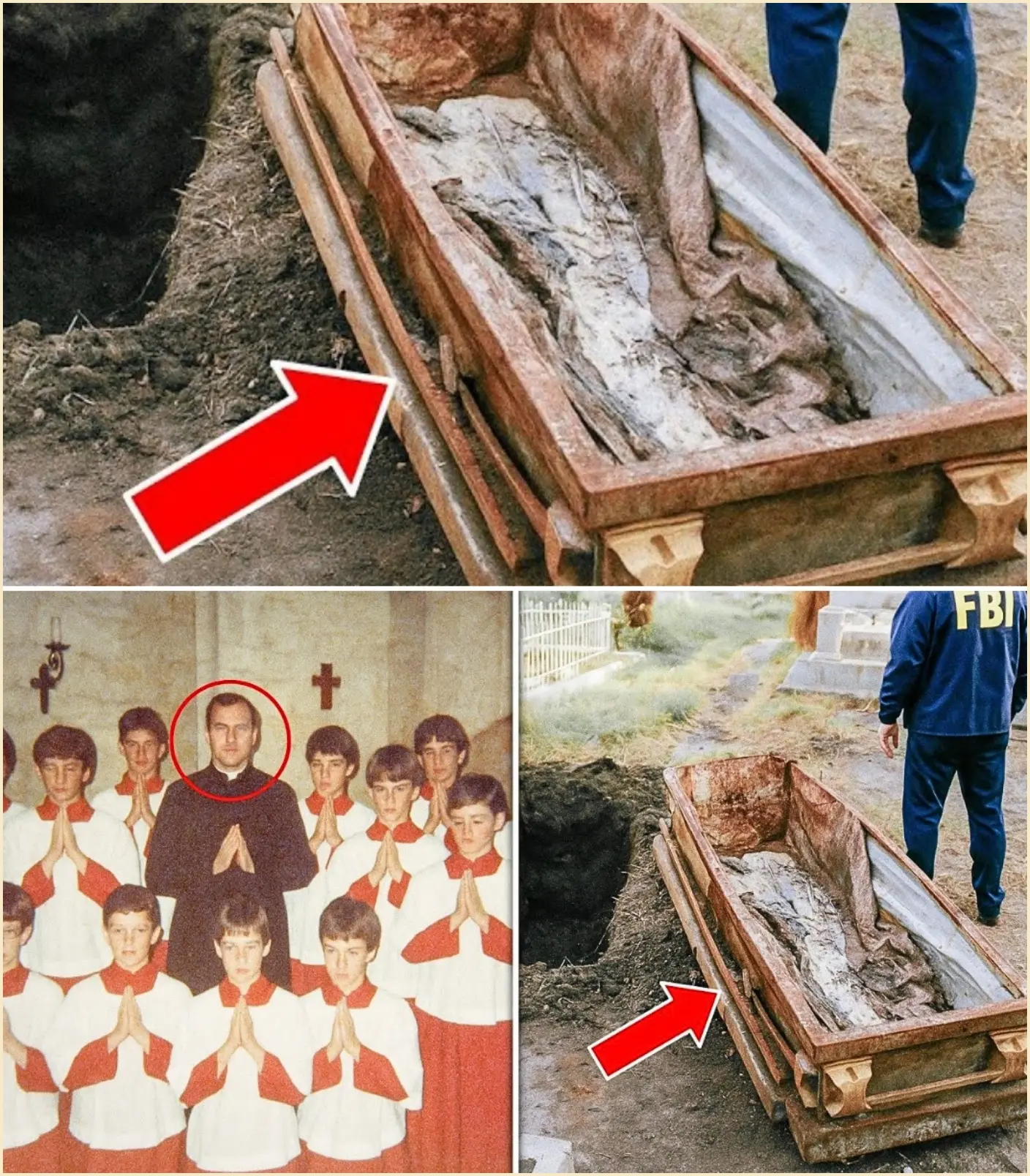 Cover Image for «اختفى أحد عشر طفلاً. مات الكاهن. ولمدة ستة وعشرين عامًا، اعتقد الجميع أن القصة قد انتهت… حتى فتحنا القبر ولم يكن هناك جثة.»