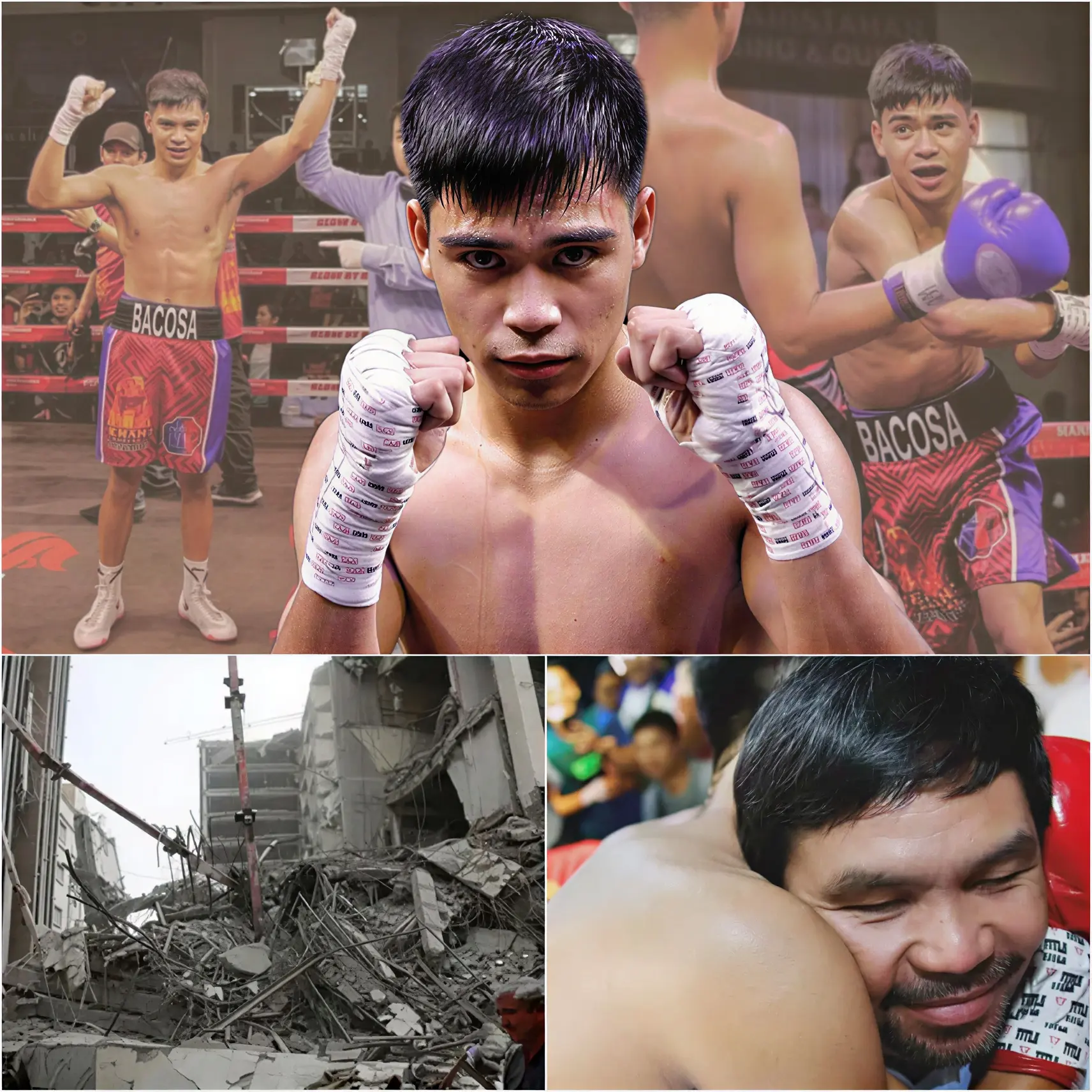 Cover Image for 🔥 “NOT A MANSION OR SUPERCARS…” Eman Bacosa, son of boxing legend Manny Pacquiao, reportedly donated his entire $10 million prize and sponsorship earnings to an emergency relief fund after a tragedy at an elementary school in southern Iran. When Pacquiao heard about his son’s decision, his emotional reaction left many in the room in tears.