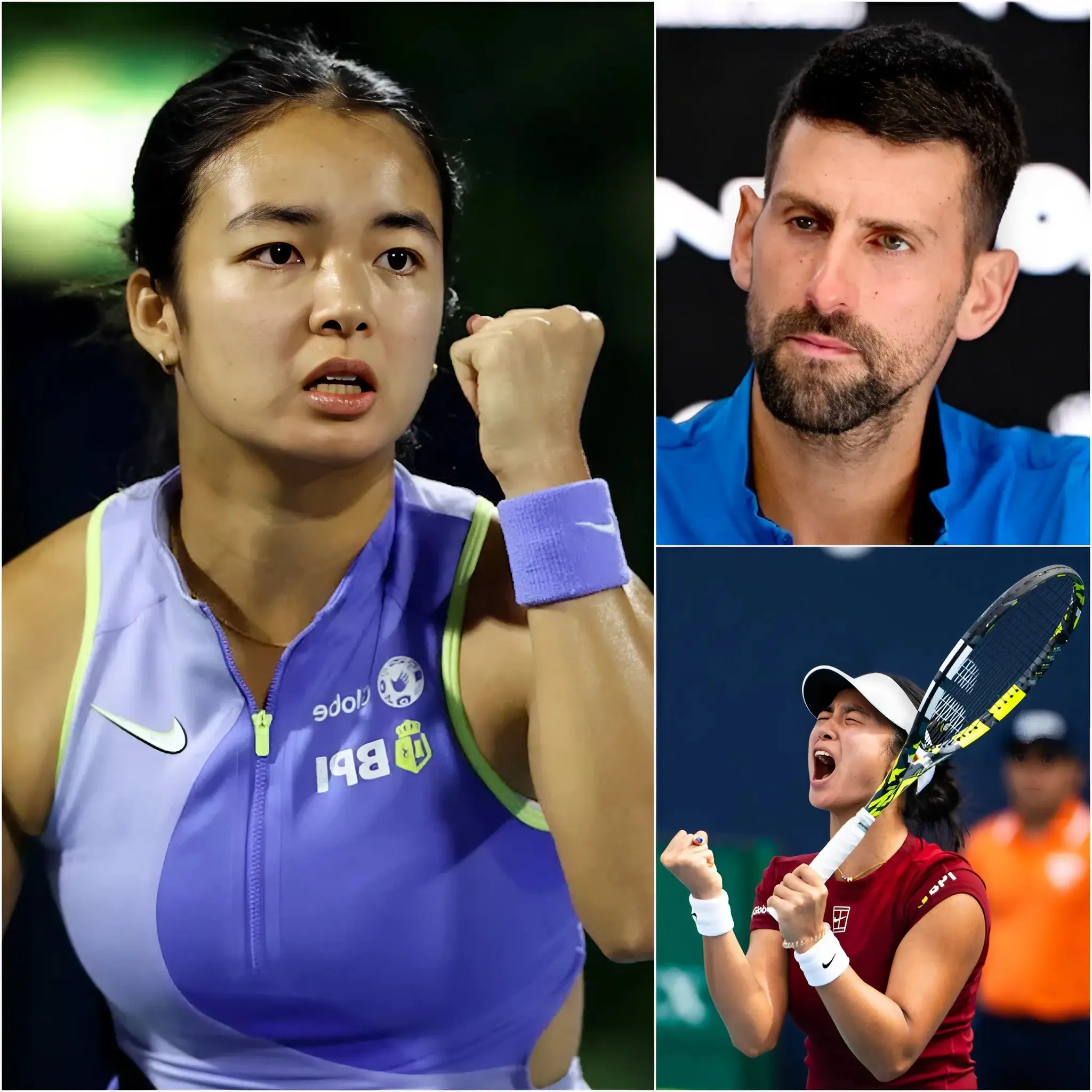 Cover Image for “SHE DESERVES MORE RESPECT THAN THIS.” 🔴 Tennis legend Novak Djokovic has spoken out in defense of young star Alex Eala