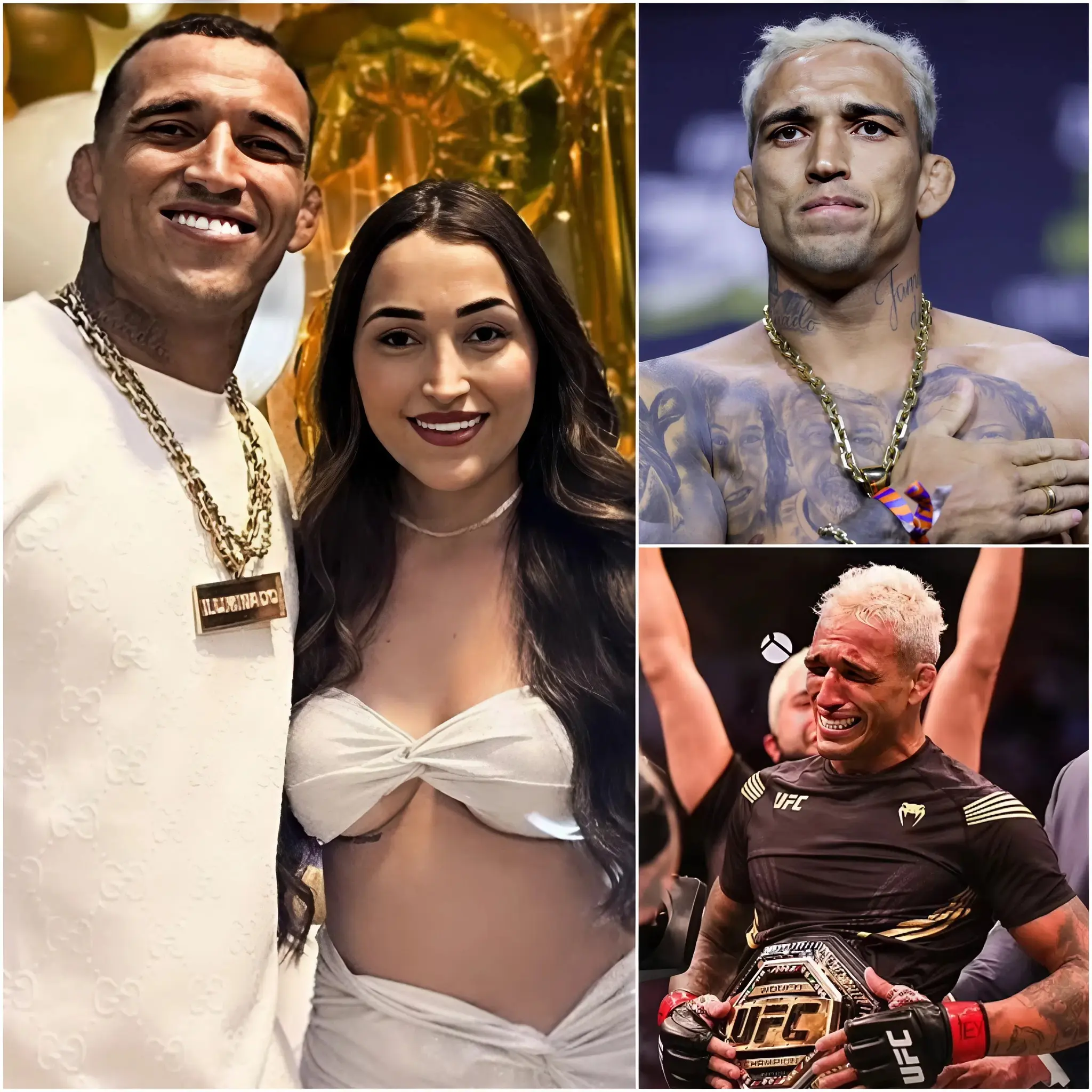 Cover Image for 🚨“Please stop, I beg you!” — the wife of Charles Oliveira, Talita Roberta Pereira, broke down in tears and pleaded with the online community and a segment of MMA fans to stop the relentless criticism, insults, and attacks directed at her husband over the past several days, especially after his victory at UFC 326.