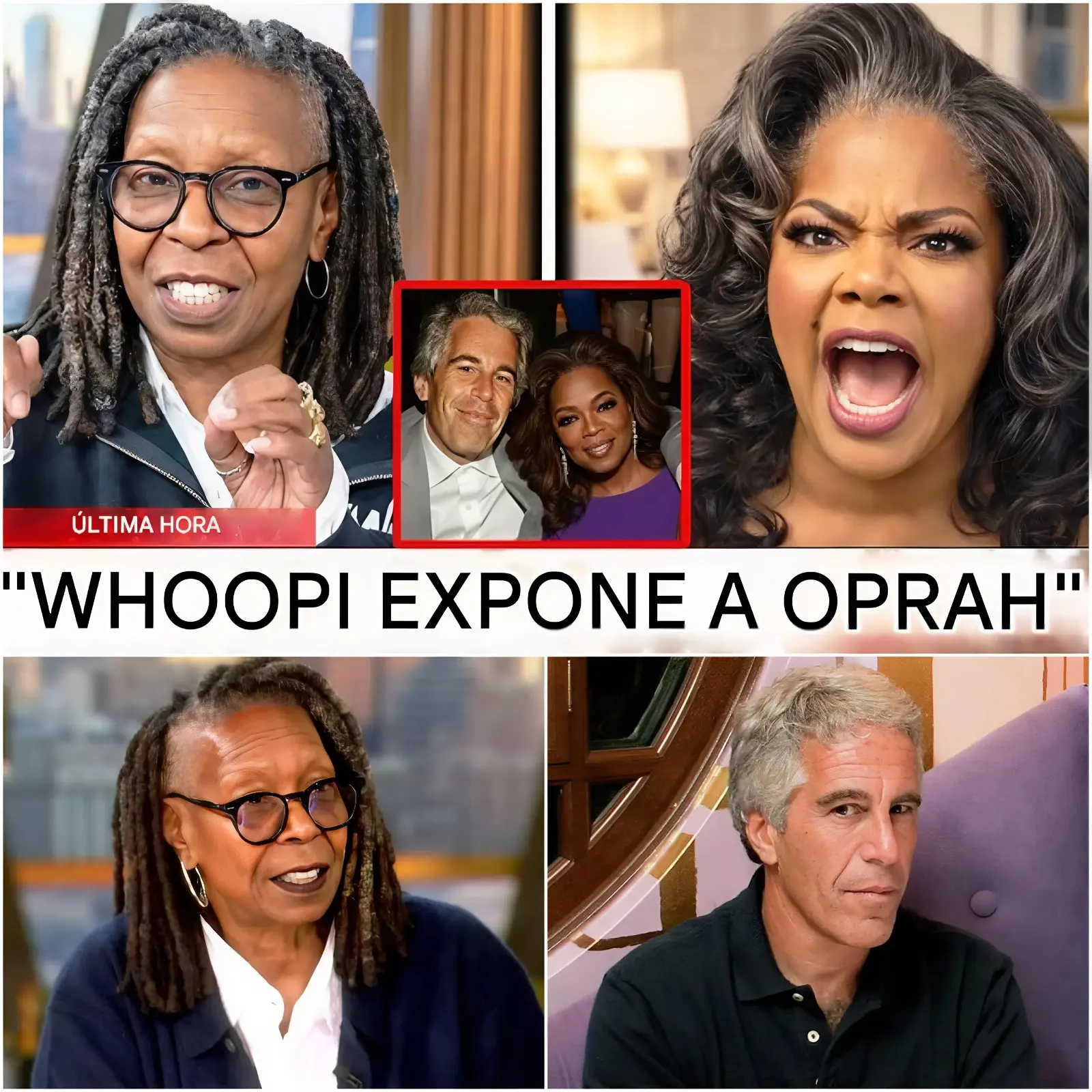 Cover Image for ¡ESCÁNDALO IMPACTANTE: Whoopi Goldberg lanza una explosiva acusación sobre los presuntos vínculos ocultos de Oprah con Epstein!