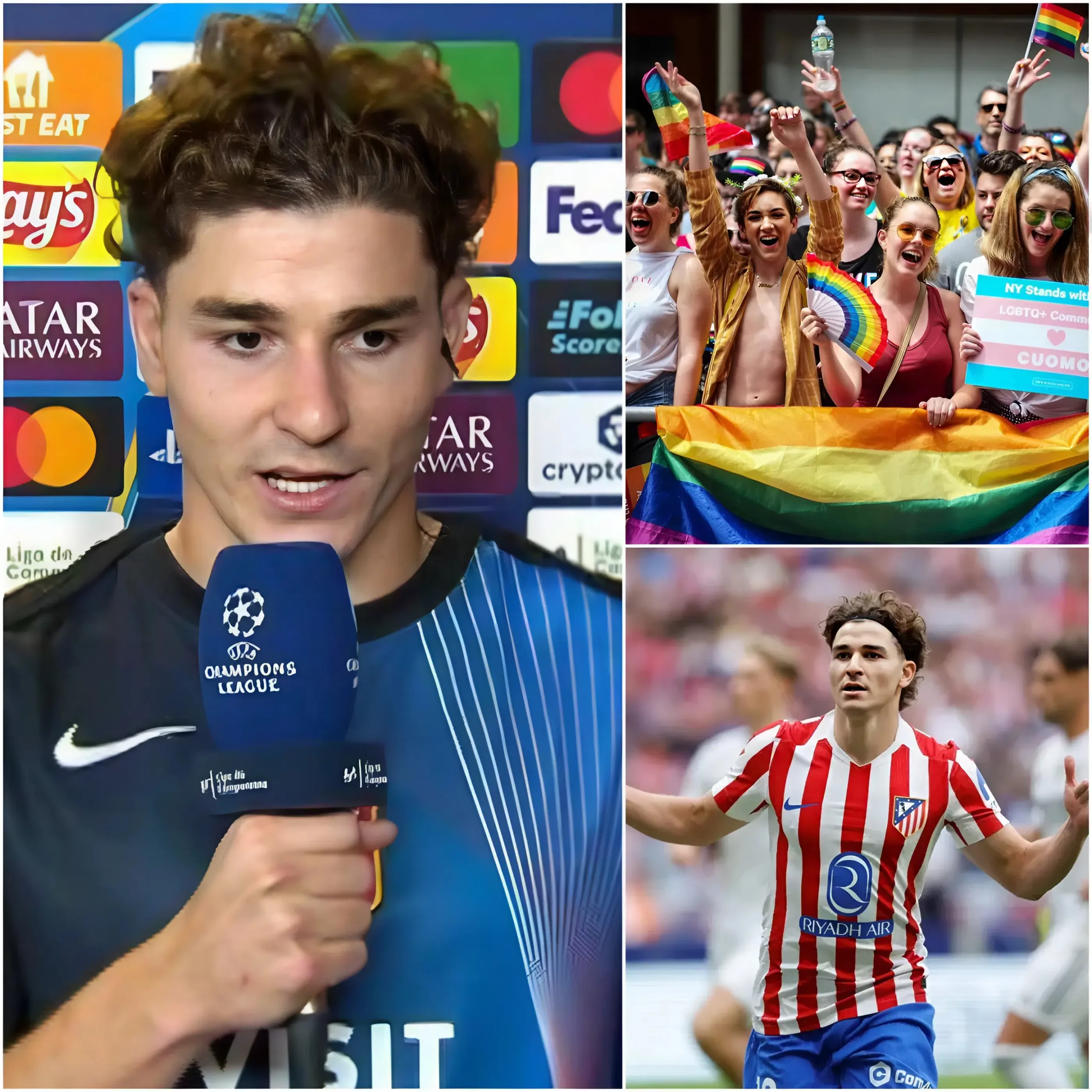 Cover Image for 🚨 ÚLTIMA HORA: Algunas personas están boicoteando el trabajo del futbolista Julián Álvarez después de que declarara que los niños no deberían estar expuestos a dibujos animados con temas LGBTQ. Él sostiene que los niños deberían ser criados según “valores tradicionales” y que los adultos simplemente deberían dejar que los niños sean niños y disfruten de su infancia.