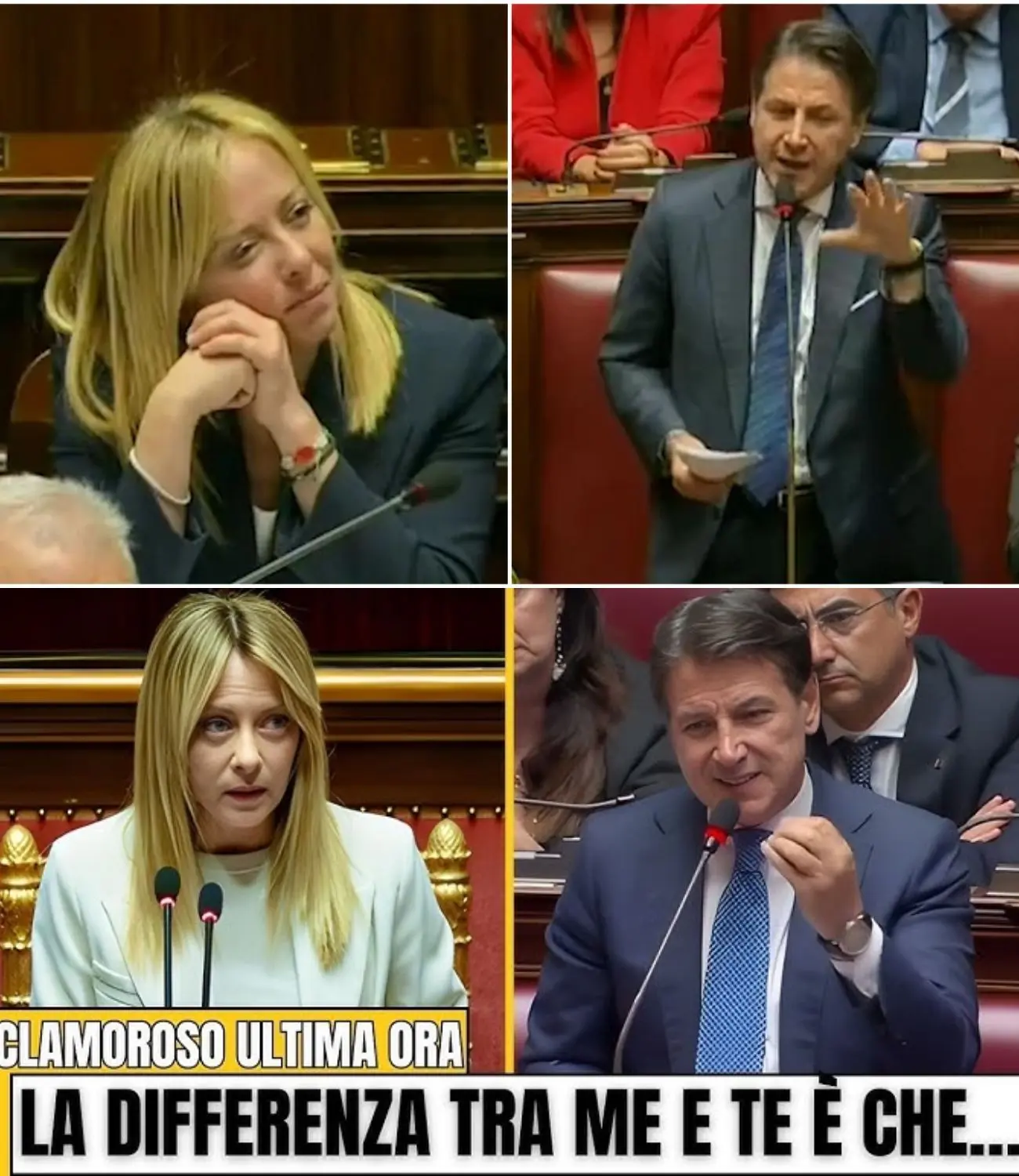 Cover Image for MELONI RISPONDE ALLE ACCUSE DI CONTE E UMILIA LUI, IL M5S E TUTTA LA SINISTRA L’AULA ESPLODE DI APPL