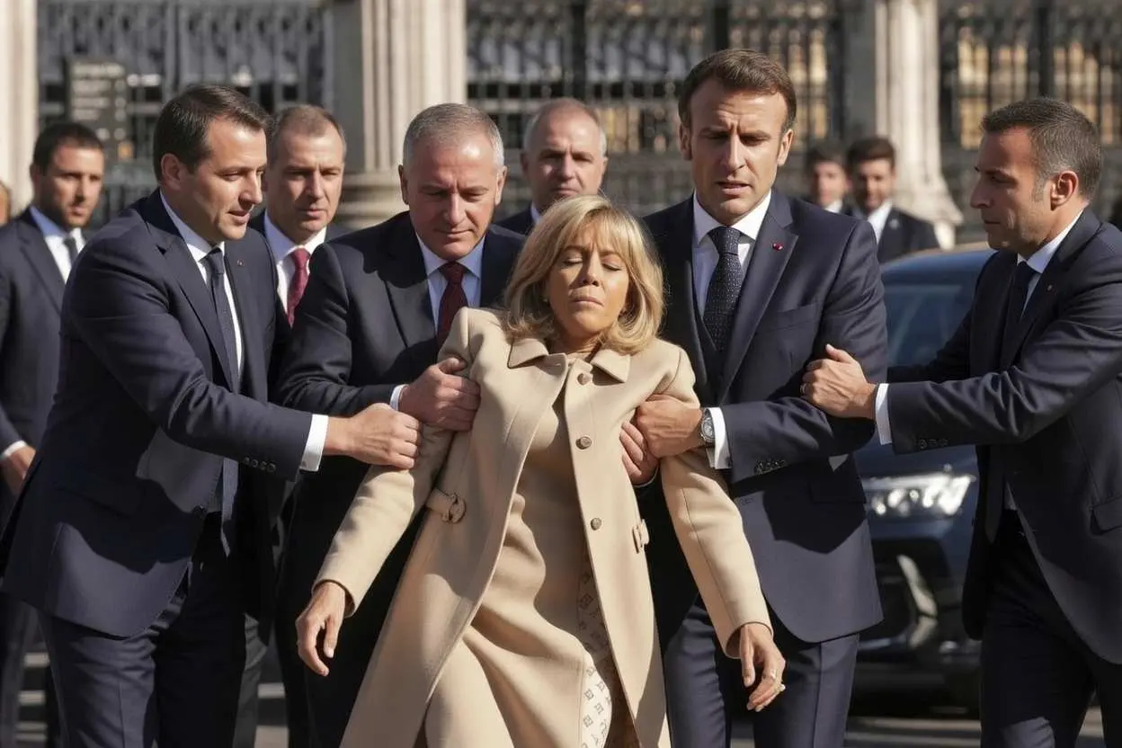 Cover Image for IL Y A 15 MINUTES : La panique et l’angoisse ont envahi l’hémicycle du Conseil municipal de Paris lorsque Brigitte Macron s’est soudainement effondrée en plein discours passionné défendant les réformes énergétiques et sécuritaires de son époux, Emmanuel Macron.
