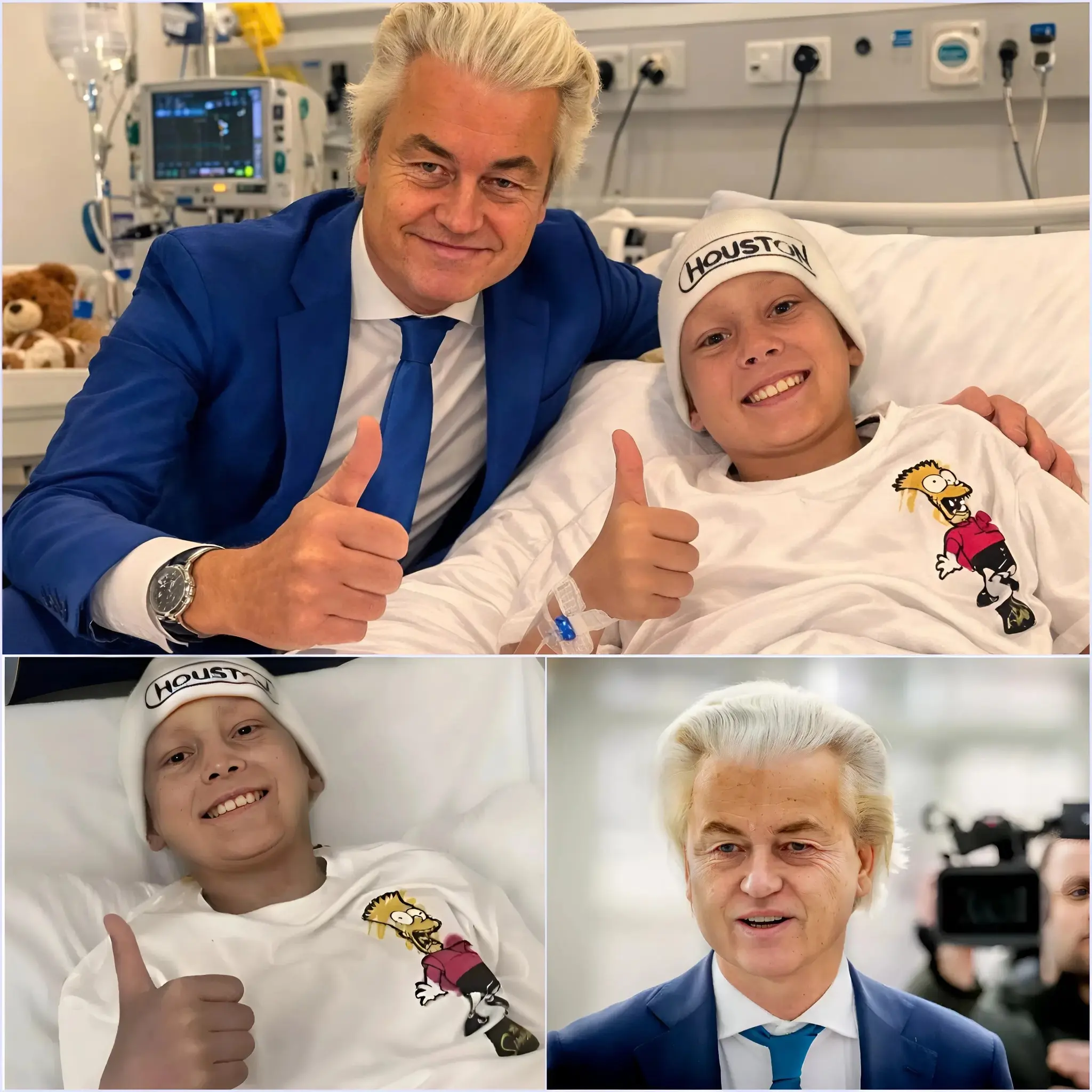 Cover Image for HARTVERWARMEND NIEUWS ❤️ Een 7-jarig jongetje met terminale hersenkanker, dat het einde van zijn leven naderde, had slechts één droom: Geert Wilders ontmoeten!
