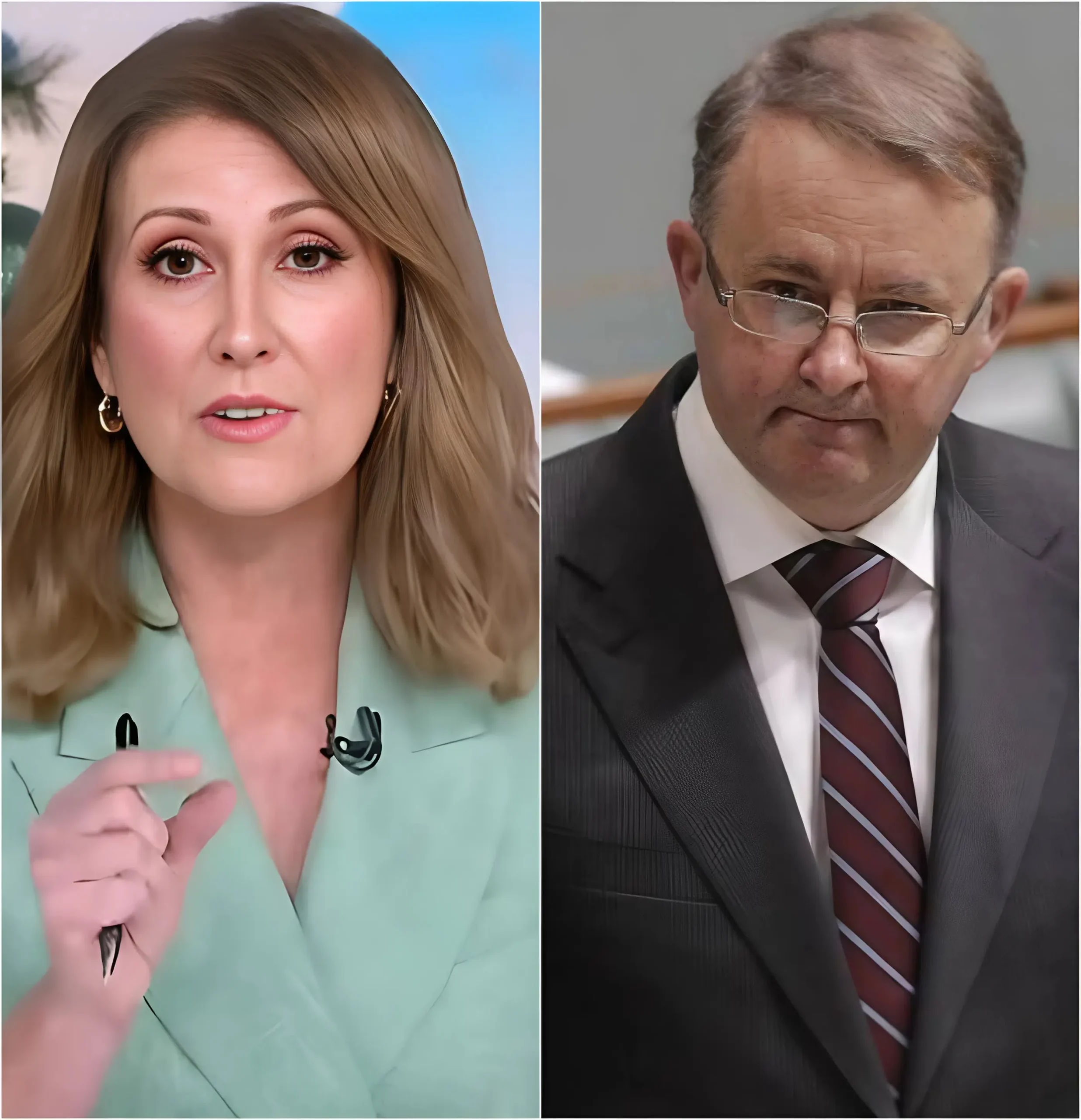 Cover Image for GREEDY! GIVE THE MILLIONS OF DOLLARS BACK TO THE PEOPLE!” Natalie Barr sparked a storm during a heated debate on Sunrise after sharply criticizing Prime Minister Anthony Albanese