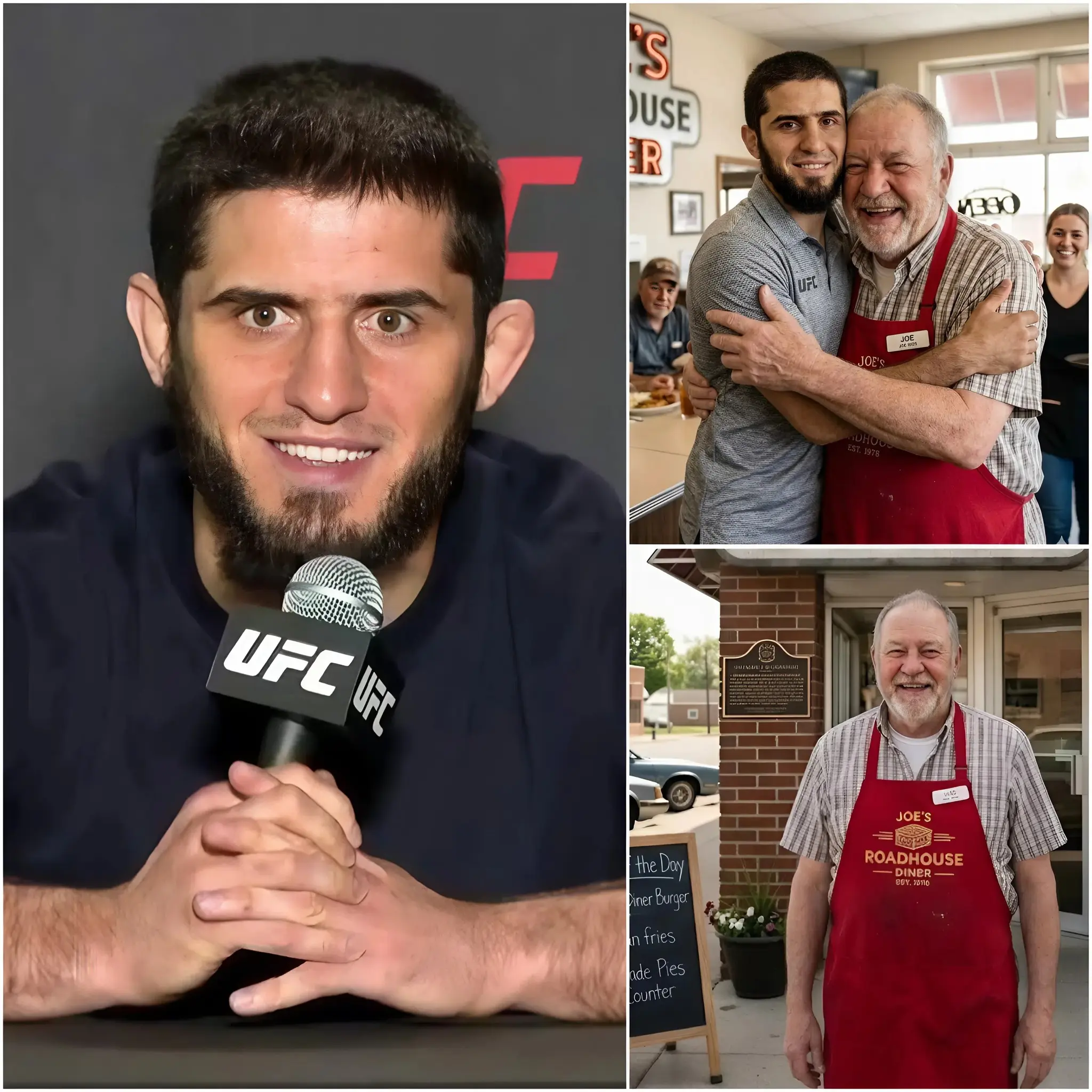 Cover Image for “They fed my family for years, and then one day Islam Makhachev bought that building.” Islam Makhachev’s mother still remembers the difficult days when their family did not have enough money to eat. A small restaurant owner once helped Islam Makhachev’s family during those hard times.