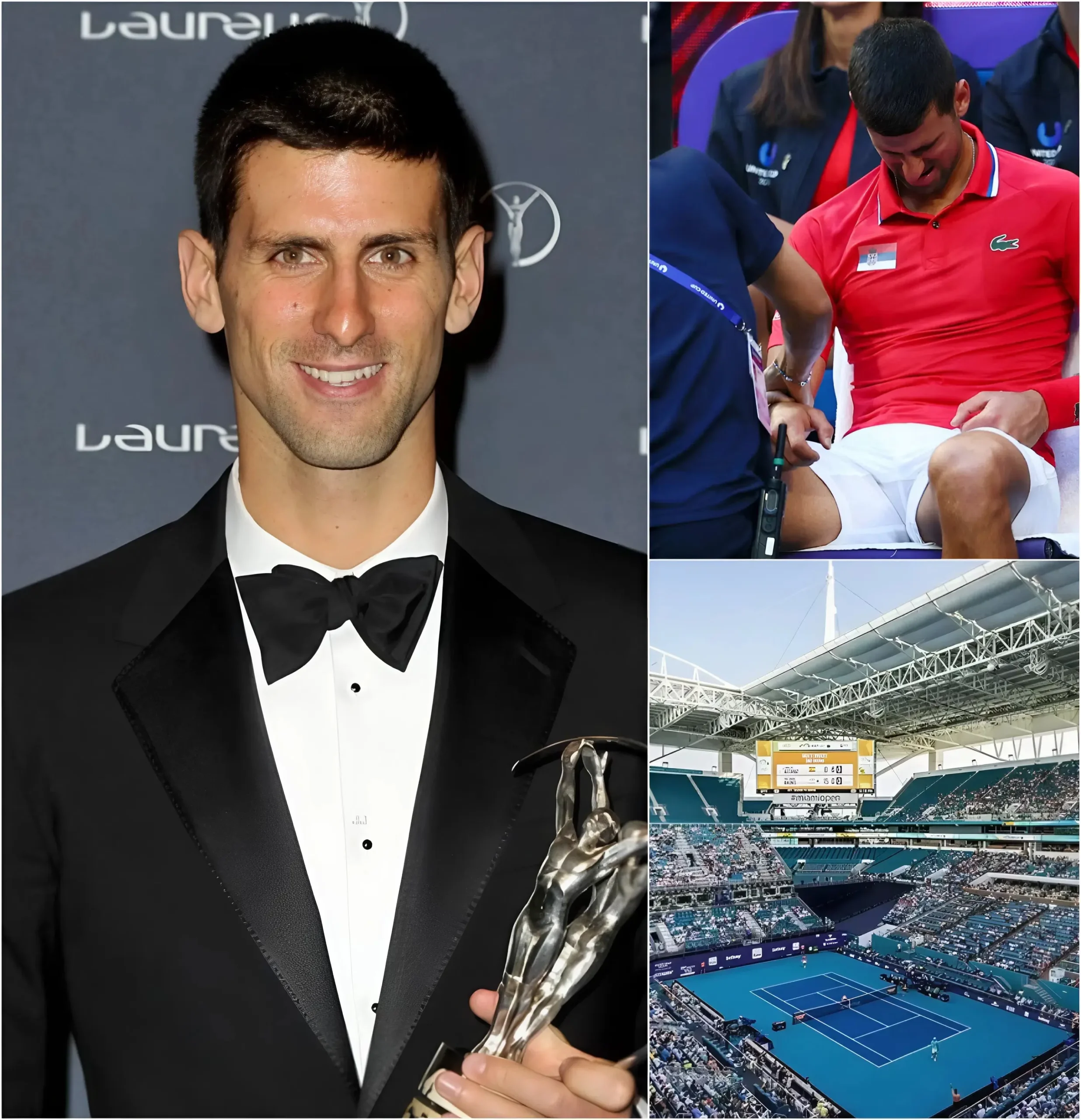 Cover Image for 🎾 “SONO STATO COSTRETTO A RITIRARMI… E NON AVEVO ALTRA SCELTA.” Novak Djokovic ha annunciato a sorpresa il suo ritiro dal Miami Open 2026, sconvolgendo completamente l’equilibrio del torneo