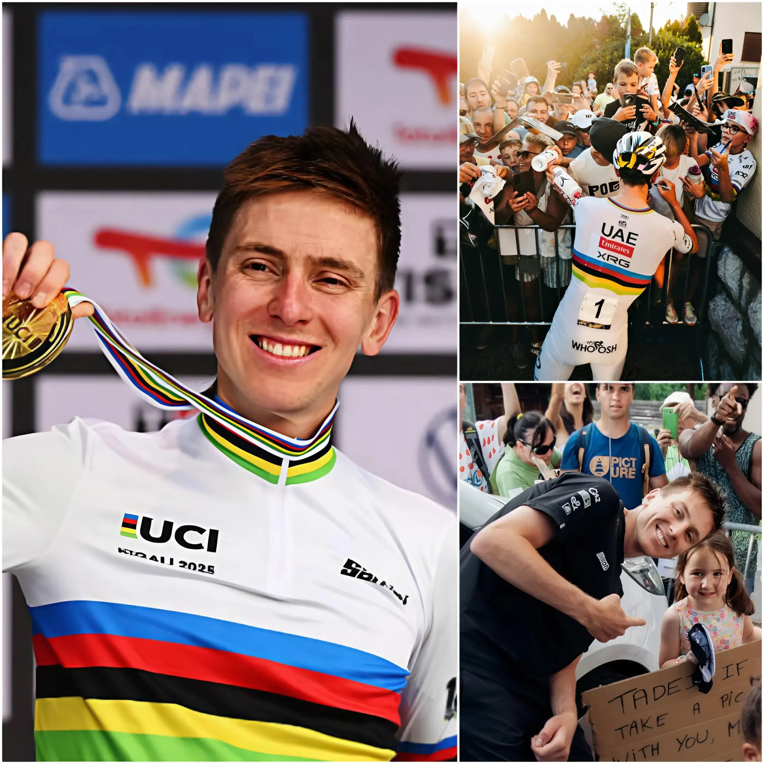 Cover Image for “Un momento speciale: Pogačar si ferma tra sorrisi, autografi e grande emozione”