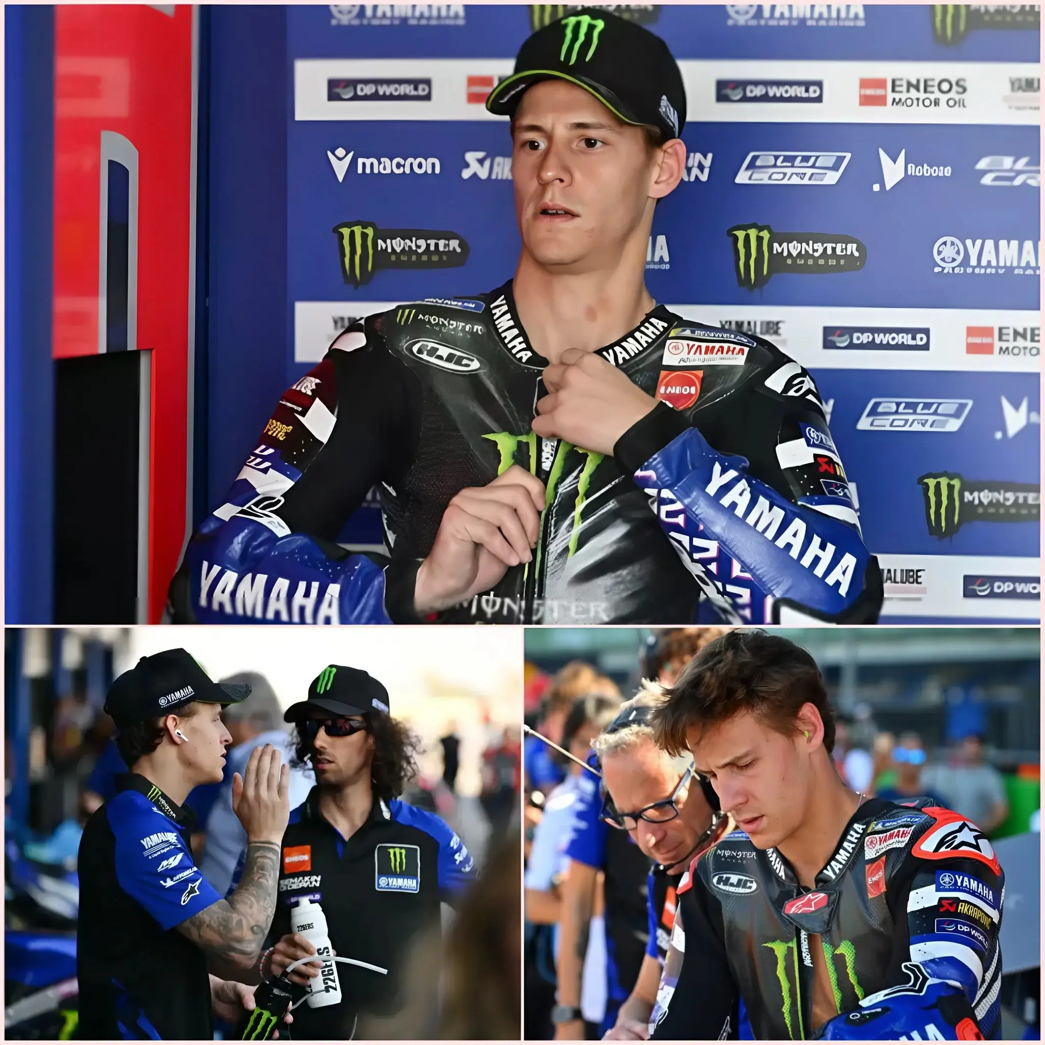 Cover Image for 💔🥲 « J’espère qu’ils se souviennent encore que je sais piloter… » — Les mots amers de Fabio Quartararo suscitent une vive inquiétude chez les fans. Autrefois grand espoir du team Monster Energy Yamaha MotoGP, le pilote français semble désormais prisonnier d’une saison 2026 décevante