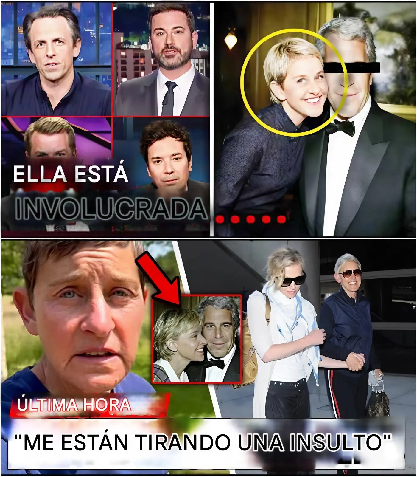 Cover Image for PRESENTADORES DE LATE NIGHT EXPONEN A ELLEN DEGENERES TRAS LA FILTRACIÓN DE LOS ARCHIVOS DE EPSTEIN—¿QUÉ ESTÁN OCULTANDO?