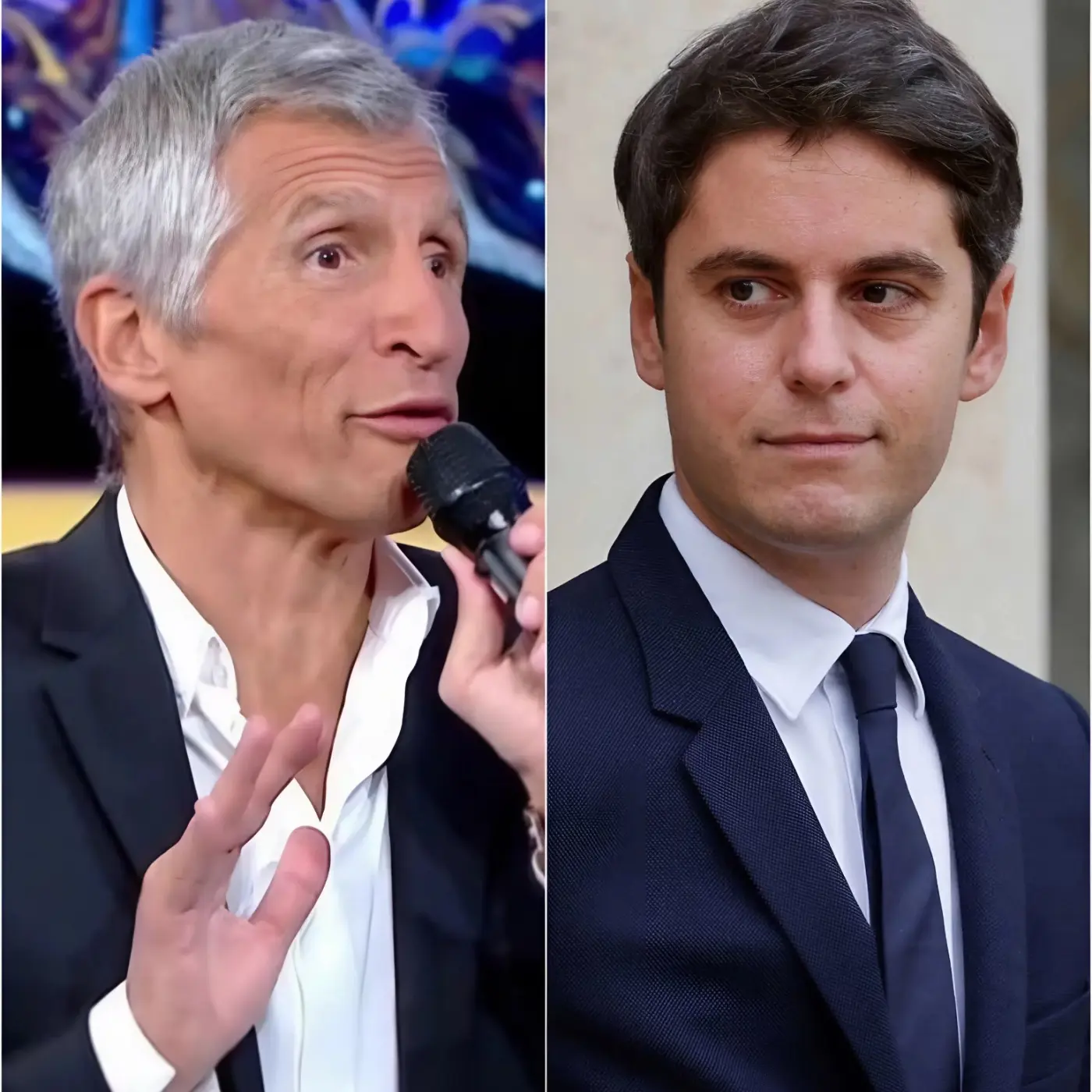 Cover Image for « Vous n’êtes que des parasites, tout comme votre prince, qui ne fait que polluer ce pays… » Nagui s’est emporté en direct à la télévision, proférant des insultes à l’encontre de Gabriel Attal.