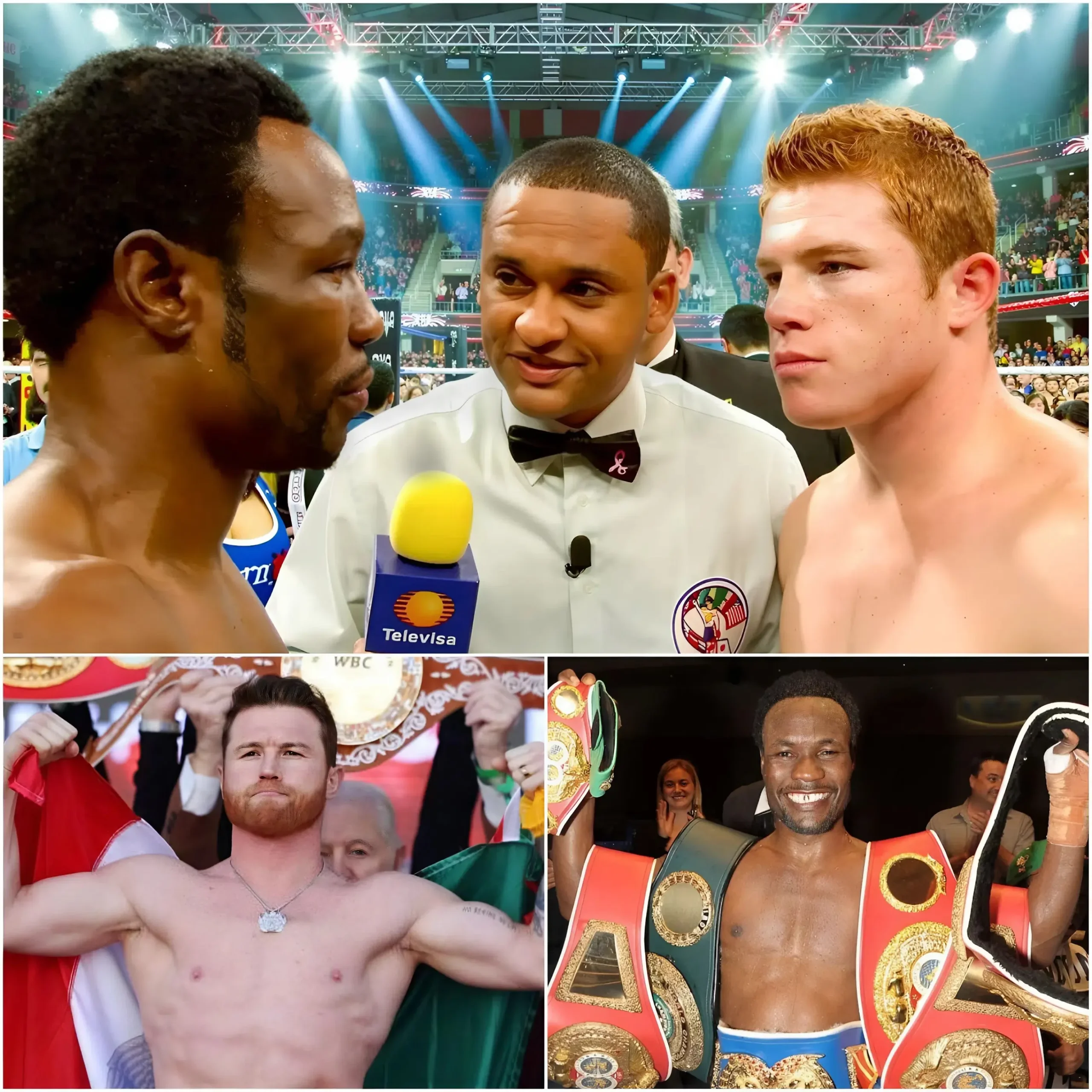 Cover Image for Boxing earthquake: Saul Alvarez began his second WBC Silver title defense in dominant form but faced a fierce survival battle against veteran âBlack Pantherâ Lovemore Ndou. As the match climaxed, shocking moments and controversial decisions ignited intense debate, leaving fans riveted by the hidden truth.
