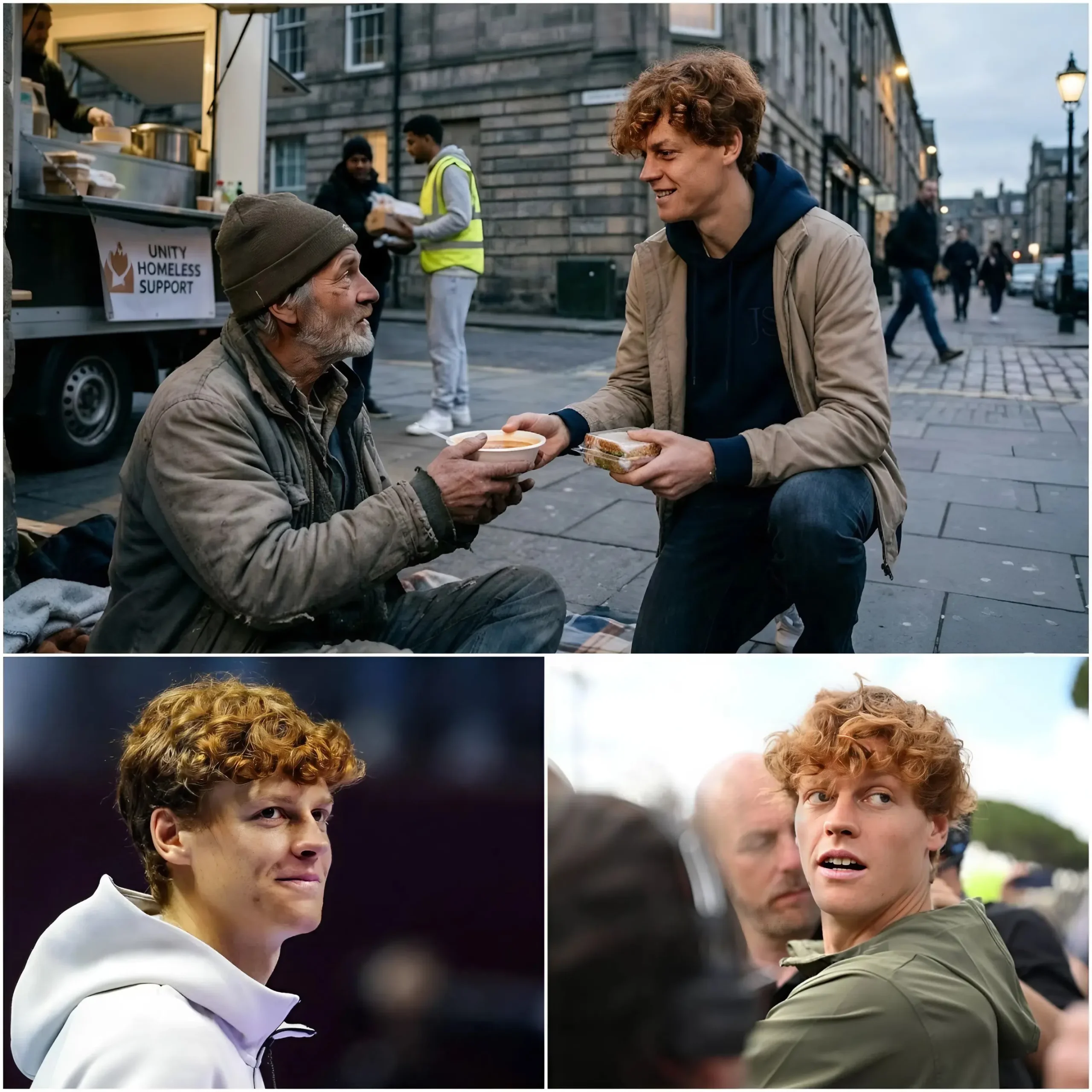 Cover Image for “L’Italia mi ha dato tutto: sostegno, passione, fiducia. Ora tocca a me ricambiare. Non posso sopportare di sapere che le famiglie stanno lottando senza un posto sicuro dove dormire”. è la dichiarazione di Jannik Sinner, impegnandosi a utilizzare tutti i soldi dei suoi accordi di sponsorizzazione per aiutare i senzatetto. Rivelare una quantità di denaro scioccante