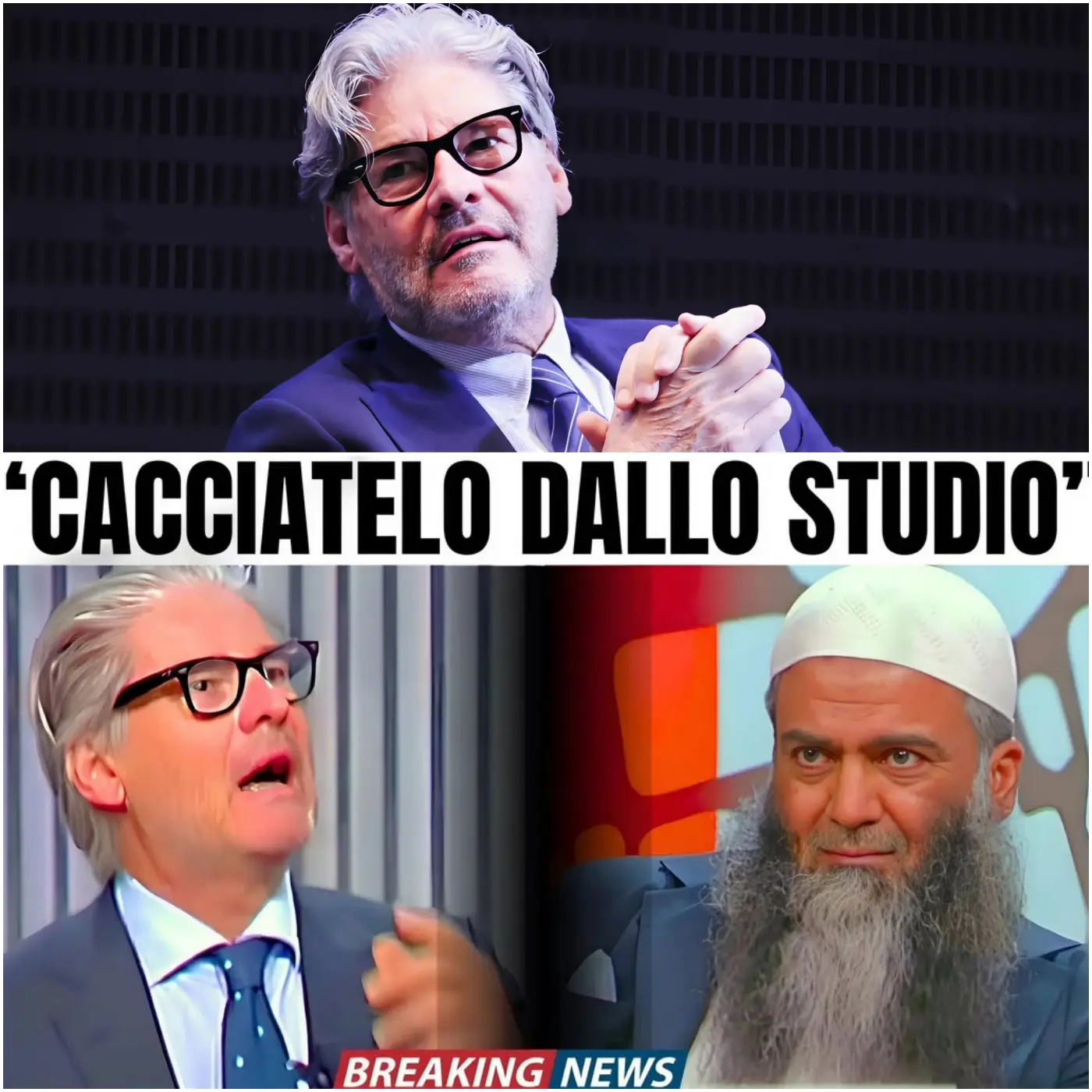 Cover Image for Del Debbio FURIOSO in Diretta CACCIA VIA l’Imam e URLA: “VATTENE! Hai Rotto i COGLION..!”