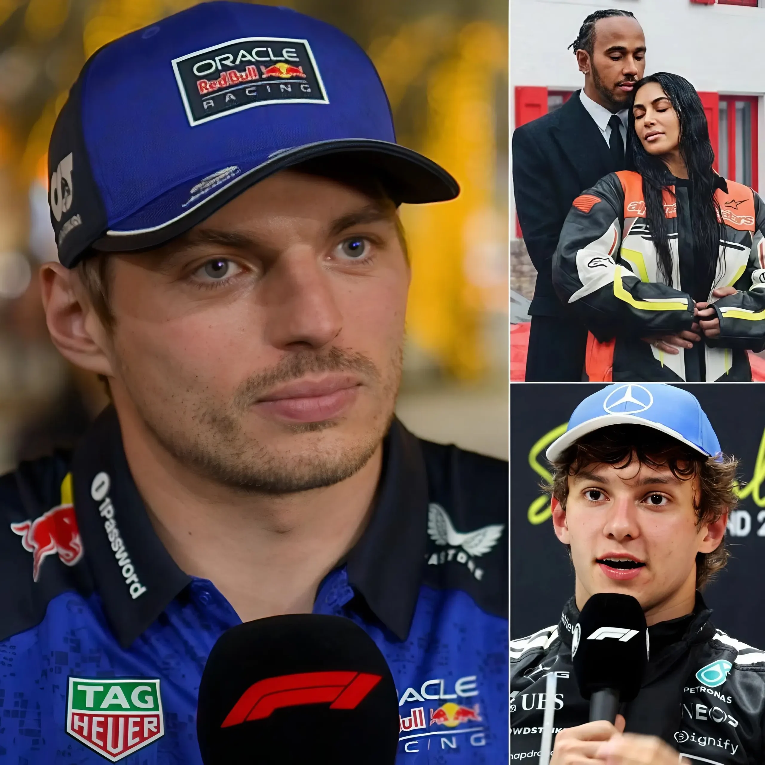 Cover Image for 🚨Max Verstappen Defends Kimi Antonelli in Fiery Clash Over Lewis Hamilton’s Girlfriend’s Comment: “Go Hide Behind Your Girlfriend”