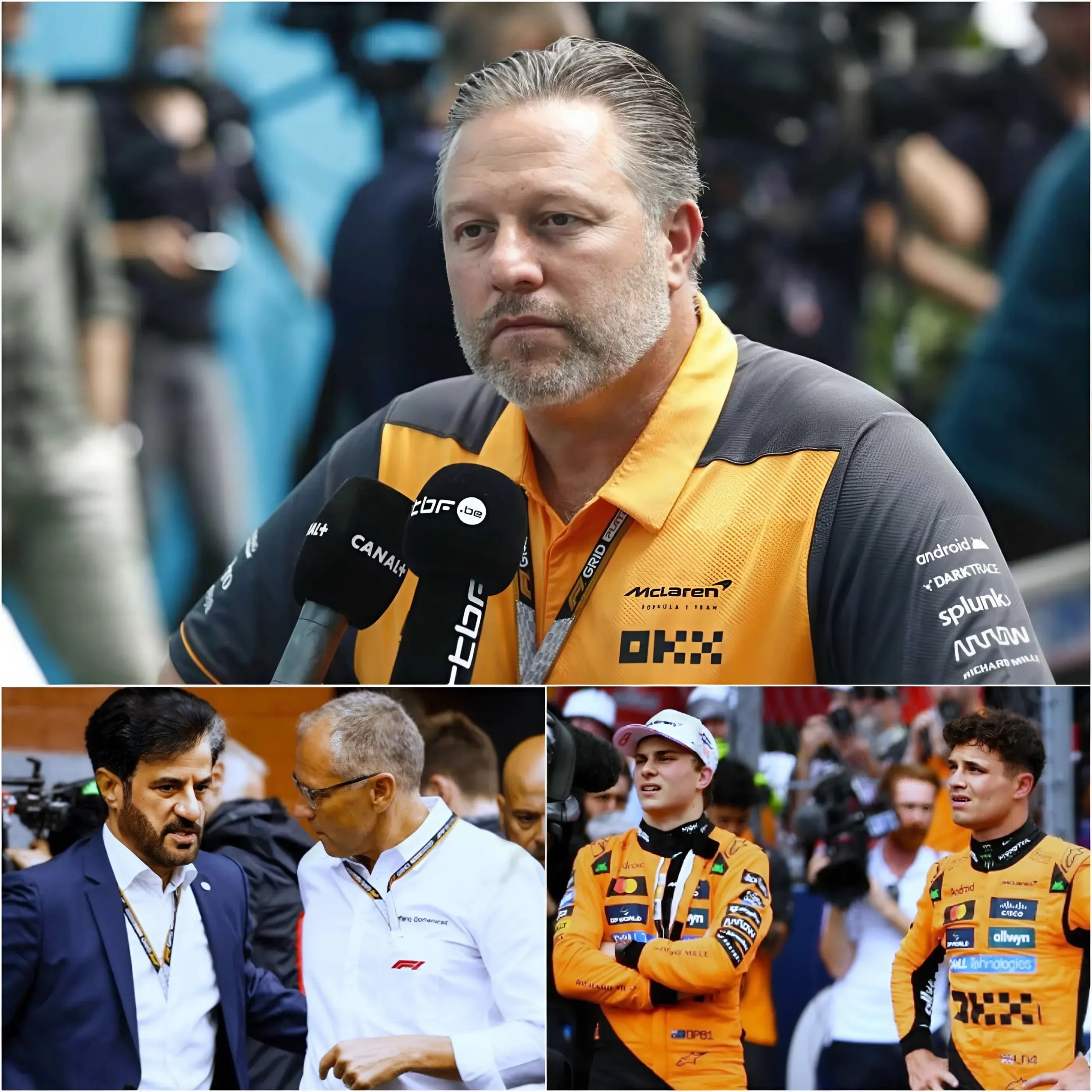 Cover Image for 💔“Our team has given everything to F1… and yet they impose regulations that ‘stifle’ us!” — Zak Brown causes massive sensation as he announces internal ban and threatens to withdraw McLaren from the 2026 season, openly confronting the FIA while revealing a “shocking secret” and explosive report that has rocked the entire racing world.