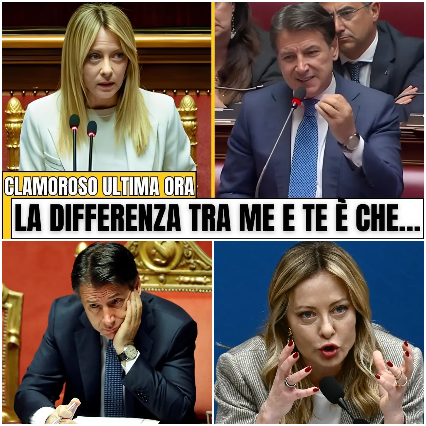 Cover Image for MELONI RISPONDE ALLE ACCUSE DI CONTE E UMILIA LUI, IL M5S E TUTTA LA SINISTRA L’AULA ESPLODE DI APPL