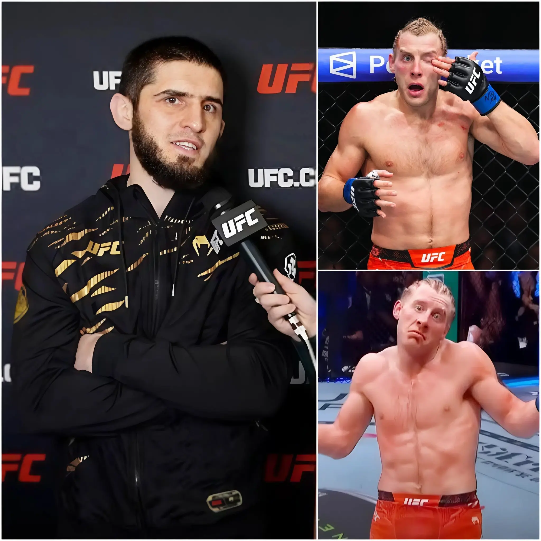 Cover Image for 😡 “No me metas en el mismo saco que un luchador de redes sociales”. Islam Makhachev respondió con dureza cuando un reportero lo comparó con Paddy Pimblett durante una entrevista previa a un evento de 2026. “He demostrado mi valía compitiendo y ganando al más alto nivel