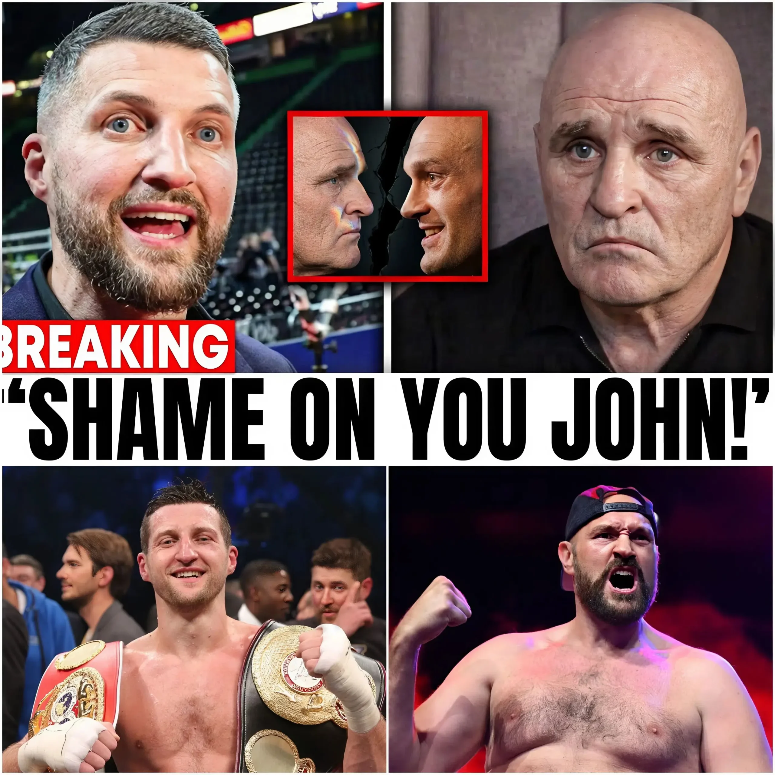 Cover Image for Carl Froch was furious when Tyson Fury exposed John Fury in a shocking family drama. Never-before-revealed mysteries, tense words and explosive reactions from related parties have caused uproar in the global boxing community.