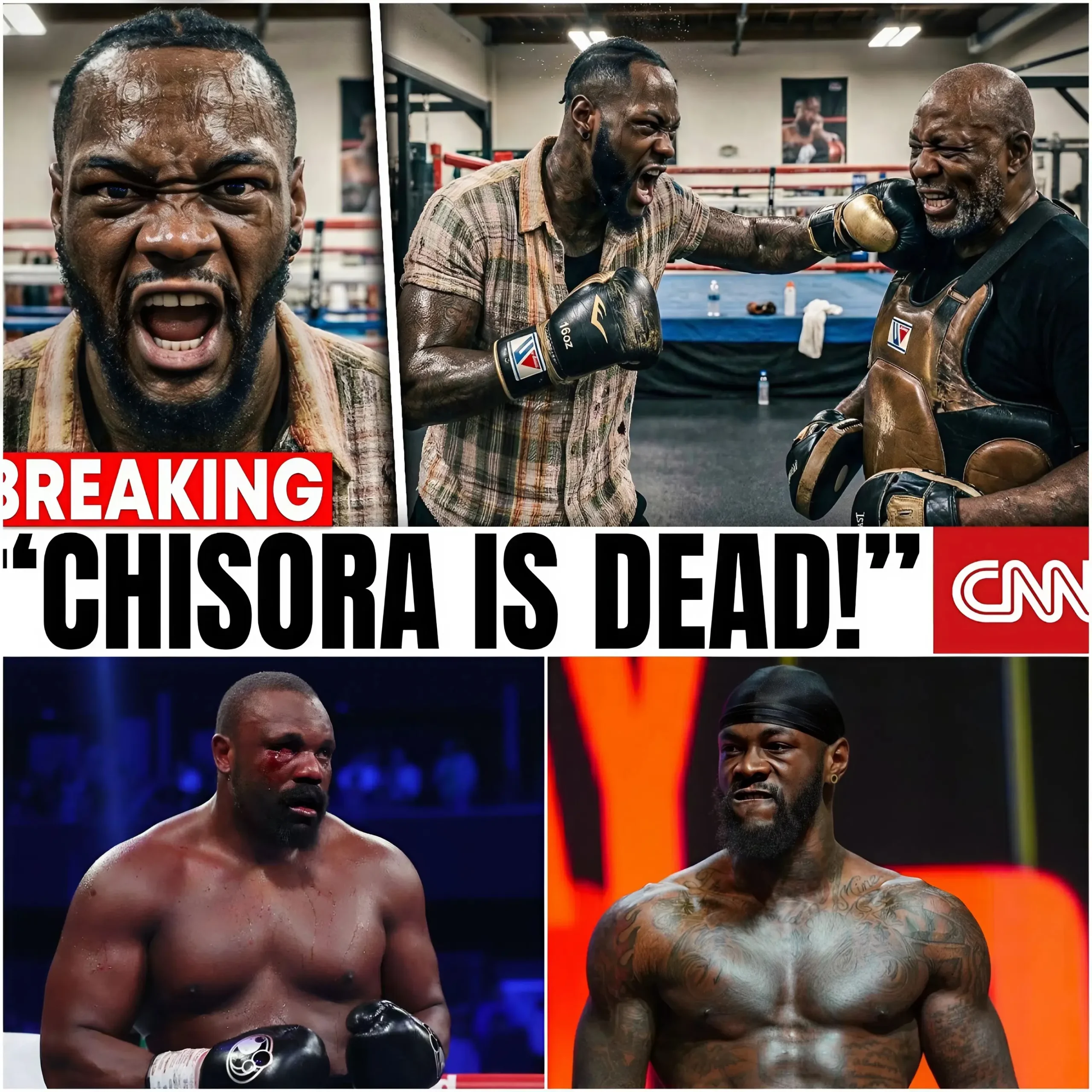Cover Image for Deontay Wilder sends a serious warning to Derek Chisora ​​and reveals a crazy workout video. The never-before-seen images sent shockwaves through the global boxing community and left fans amazed by his strength and determination.