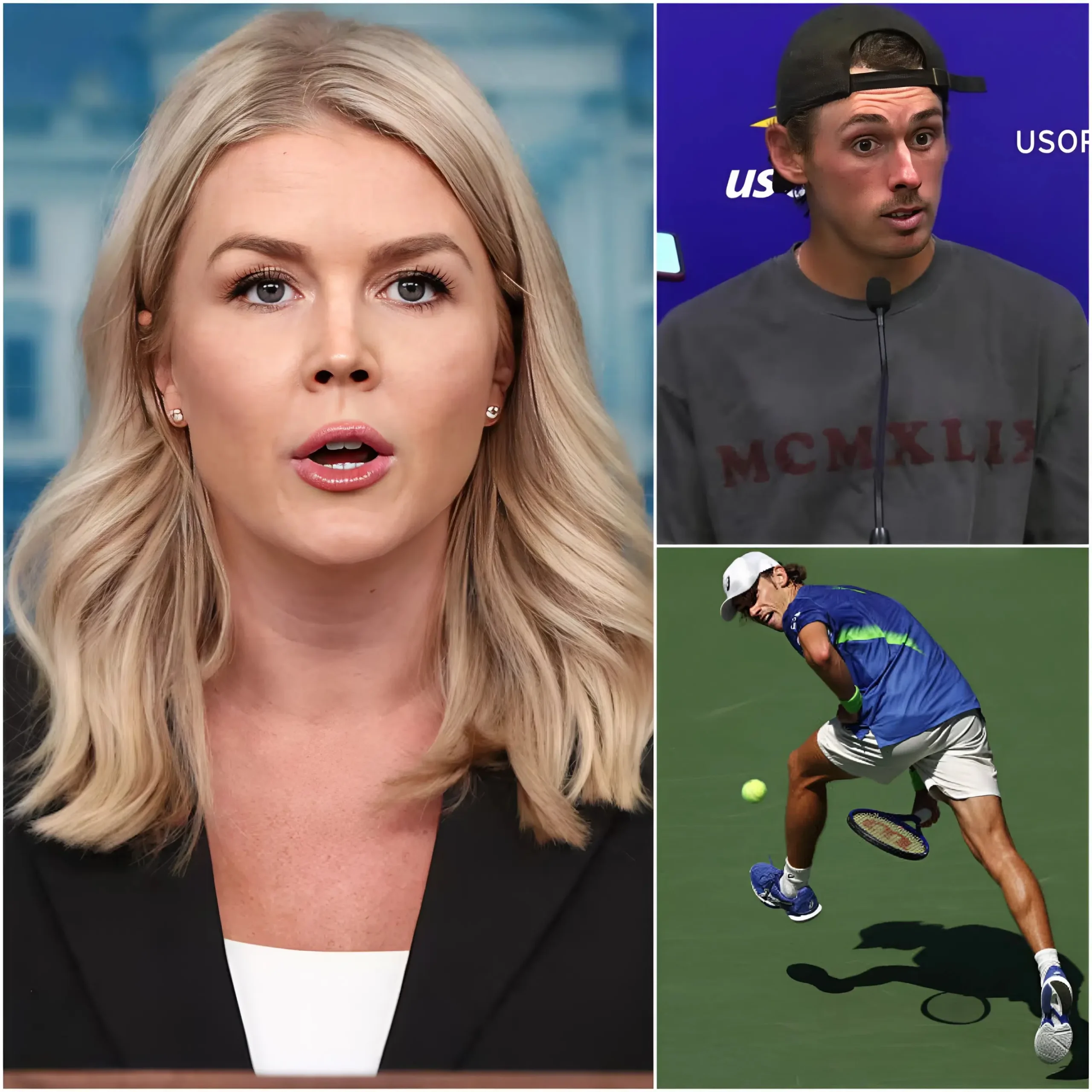 Cover Image for 🛑 BREAKING: Leavitt attacked De Minaur; his 12-word reply sparked backlash.