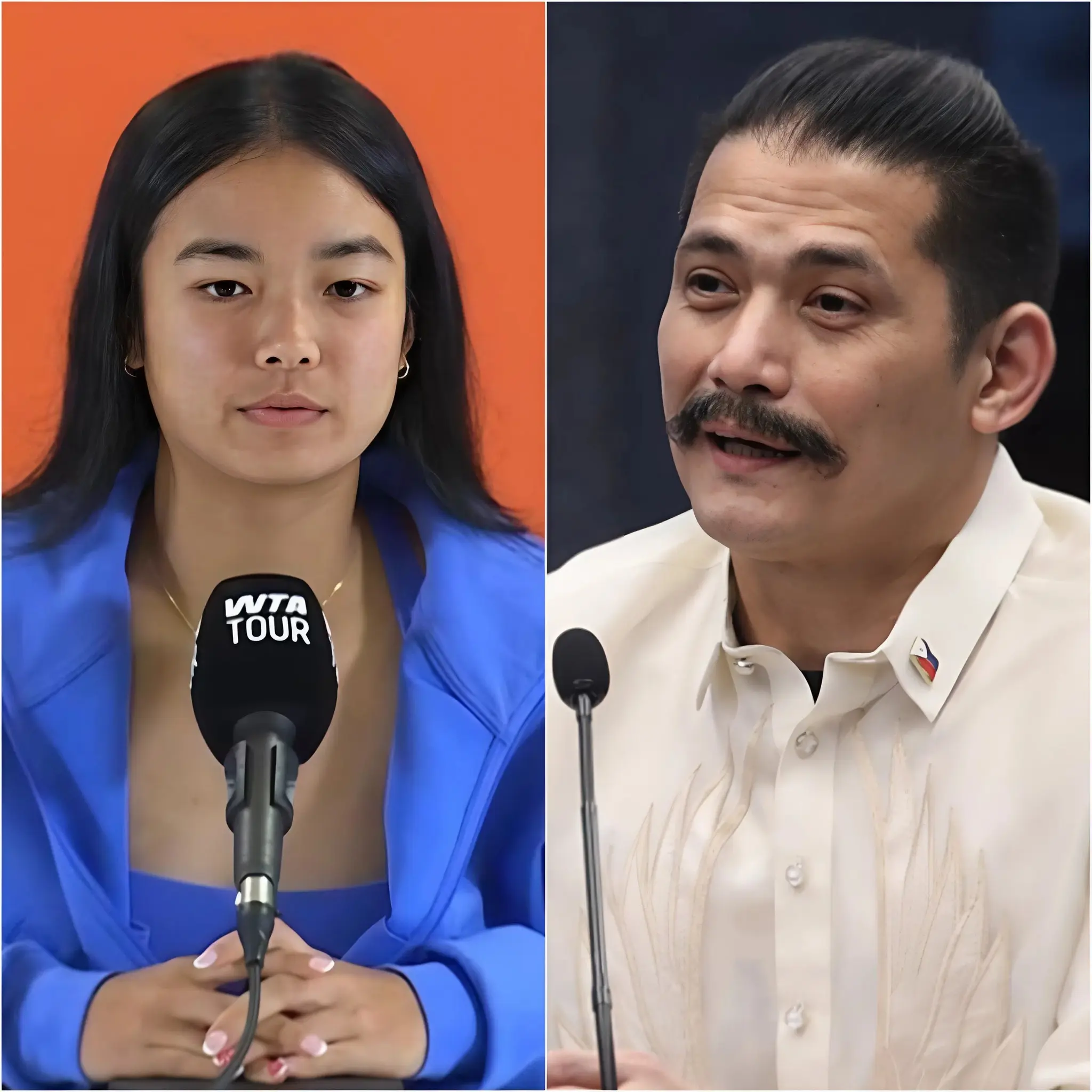 Cover Image for “DON’T INSULT MY FAMILY AND MY COUNTRY!” 🔴 Alexandra Eala shocked the press conference room after Senator Robin Padilla’s controversial remarks.