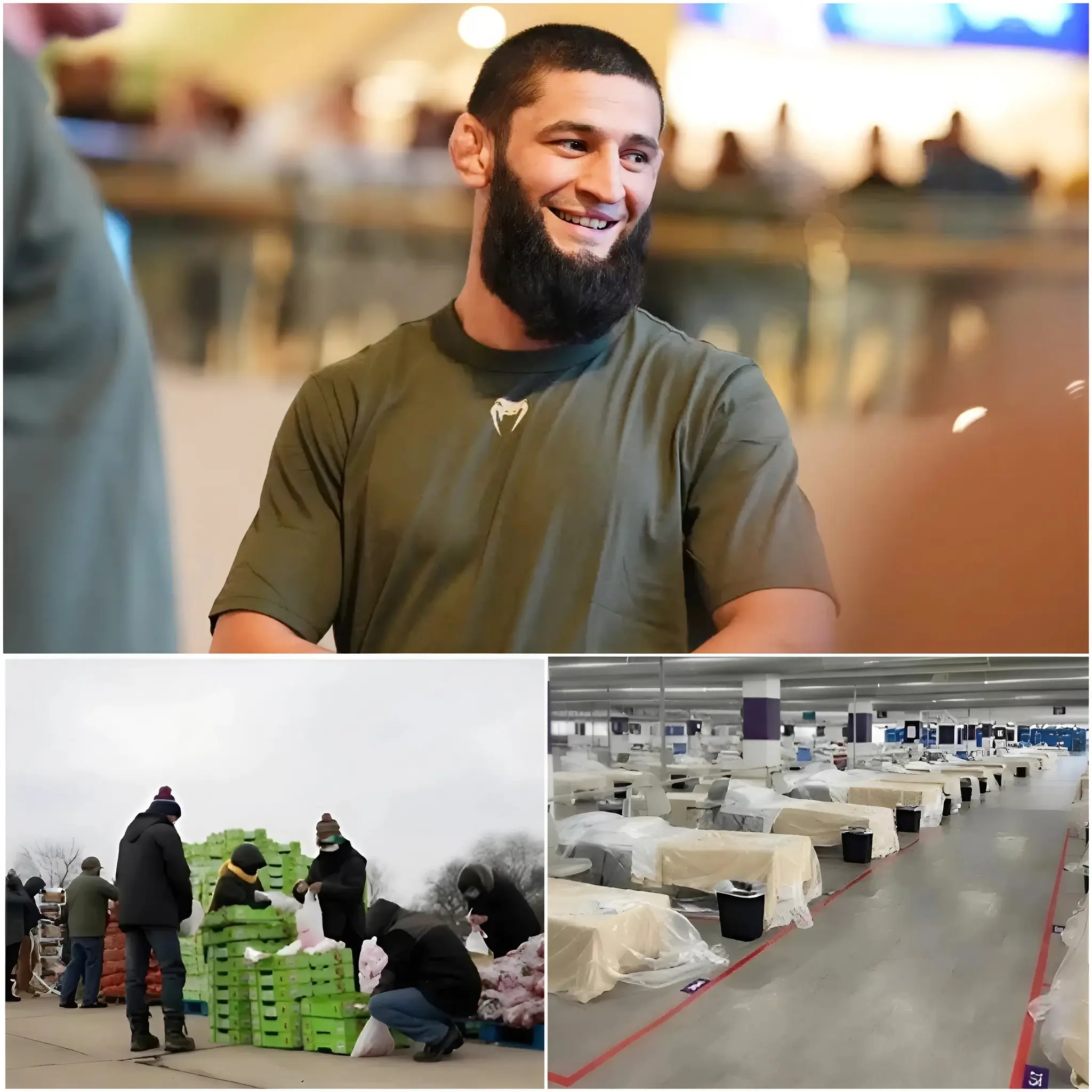 Cover Image for KHAMZAT CHIMAEV INAUGURA UN HOSPITAL COMPLETAMENTE GRATUITO PARA PERSONAS SIN HOGAR: «ESTE ES EL LEGADO QUE ELEGIMOS DEJAR». Sin cámaras. Sin ceremonia de inauguración. Solo dos puertas que se abrieron silenciosamente a las 6 de la mañana. Al amanecer, Khamzat Chimaev dio la bienvenida a los primeros pacientes del Centro Médico Legado Khamzat Chimaev,