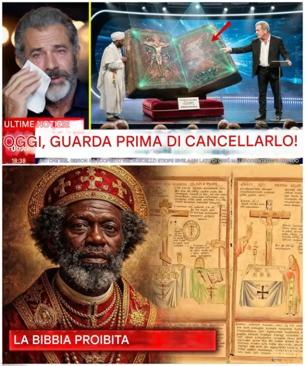 Cover Image for «LA PRESUNTA SCOPERTA DI MEL GIBSON NELLA BIBBIA ETIOPICA PROVOCA SDEGNO GLOBALE: EMERGONO RIVELAZIONI SU UN ‘PASSO PROIBITO’ SU GESÙ CHE LE AUTORITÀ DELLA CHIESA NON HANNO MAI DISCUSSO»
