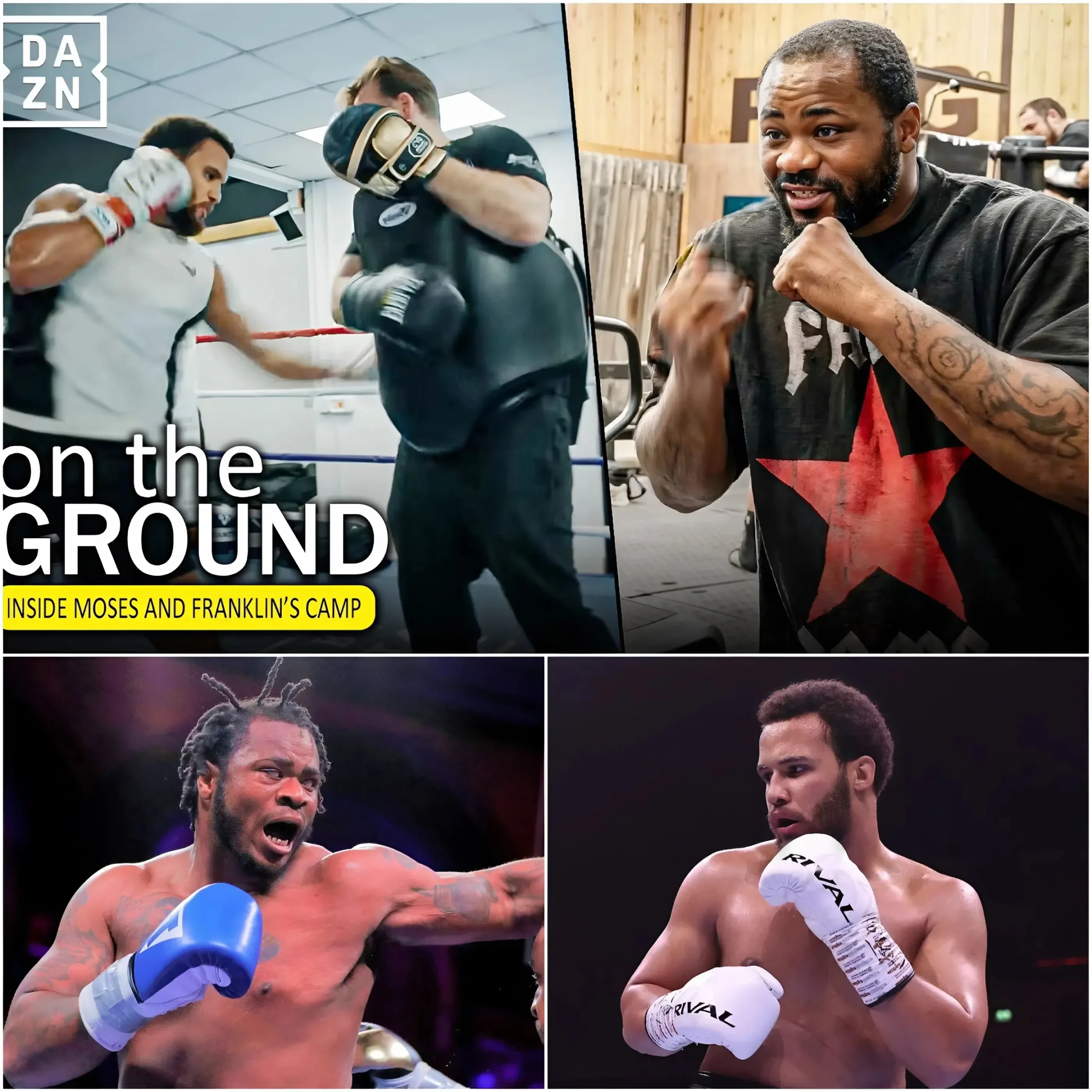 Cover Image for DAZN UNCUT SHOCKING: The entire, never-before-seen behind-the-scenes of Moses Itauma and Jeremiah Franklin’s training camp is exposed with “FULL ACCESS” access, revealing unprecedented tactical secrets, extreme pressure and tense moments. But it’s the details hidden behind the practice room door that make fans stunned and unable to take their eyes off.
