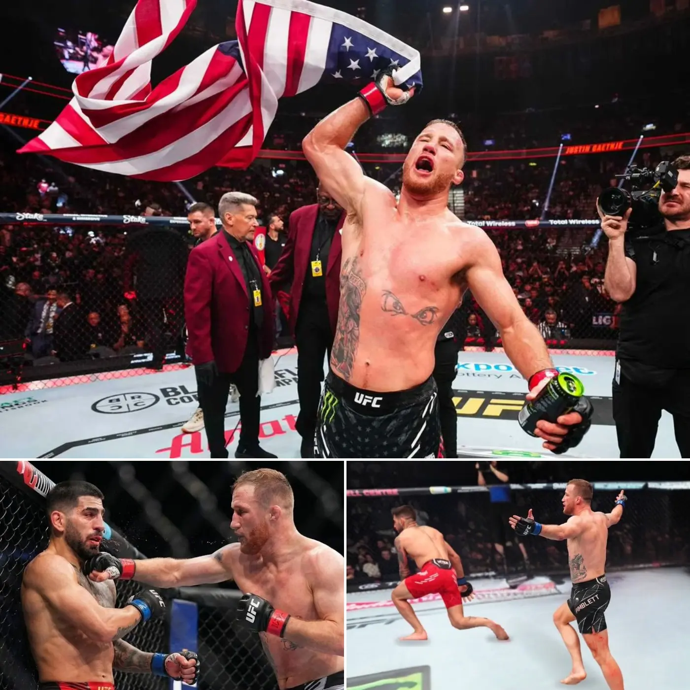 Cover Image for “The Reign Has Collapsed!” — Justin Gaethje Delivers a Violent TKO to End Ilia Topuria’s European Dominance
