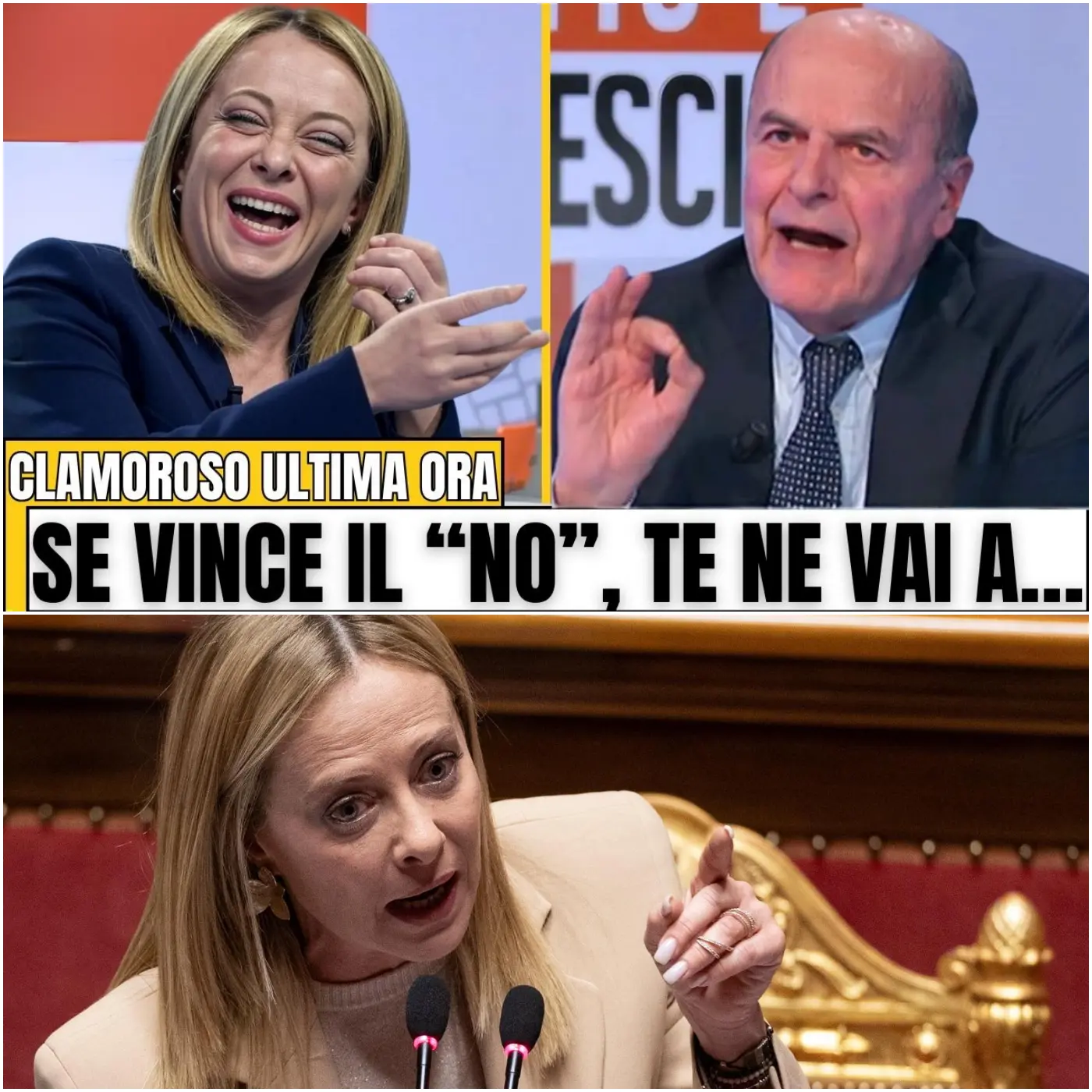 Cover Image for BERSANI AVVISA GIORGIA MELONI, MA LA RISPOSTA DELLA PREMIER LO UMILIA IN DIRETTA
