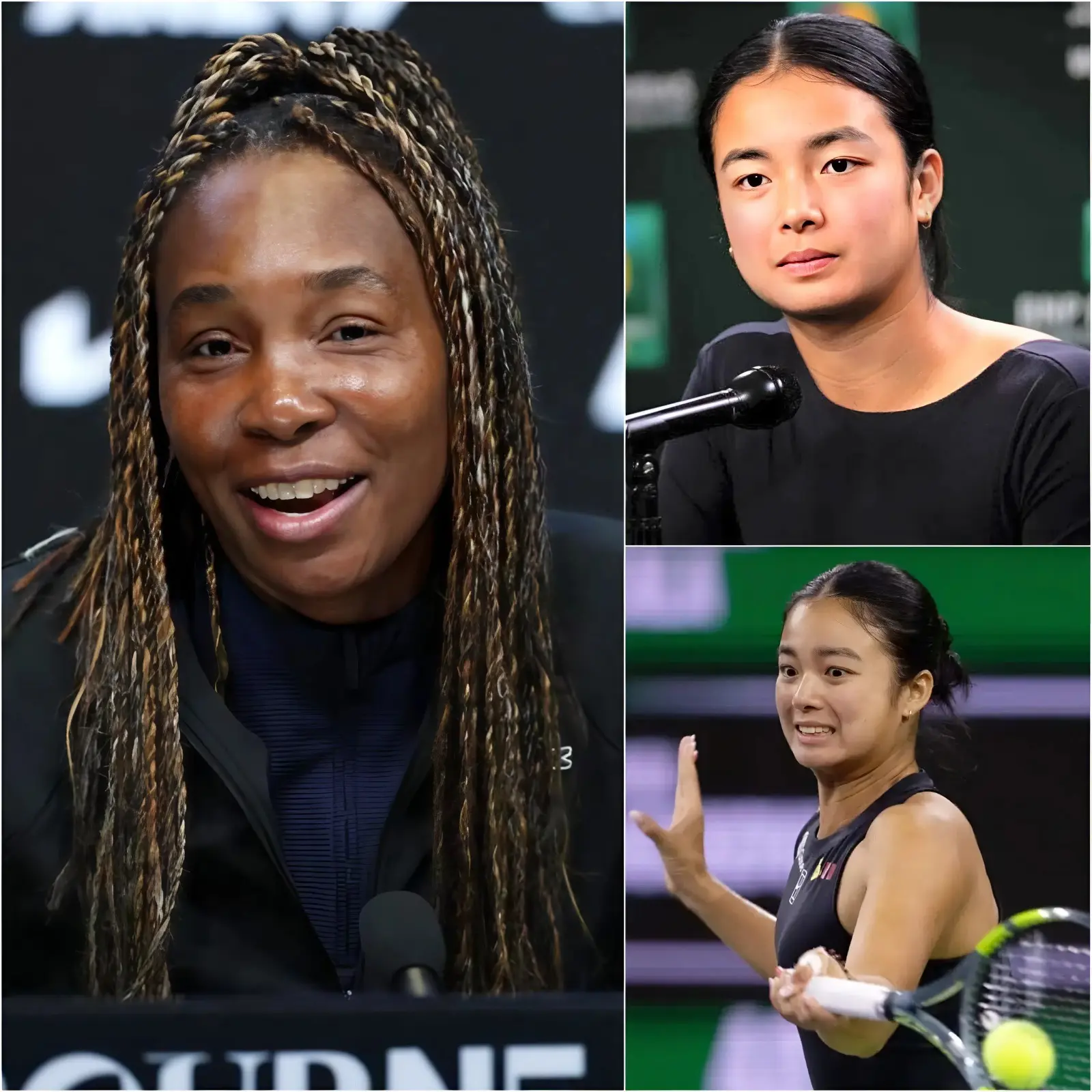 Cover Image for “A SMALL BODY, BUT TRULY EXTRAORDINARY.” Venus Williams, a seven-time Grand Slam champion, spoke out to defend Alexandra Eala immediately after her heartbreaking defeat.