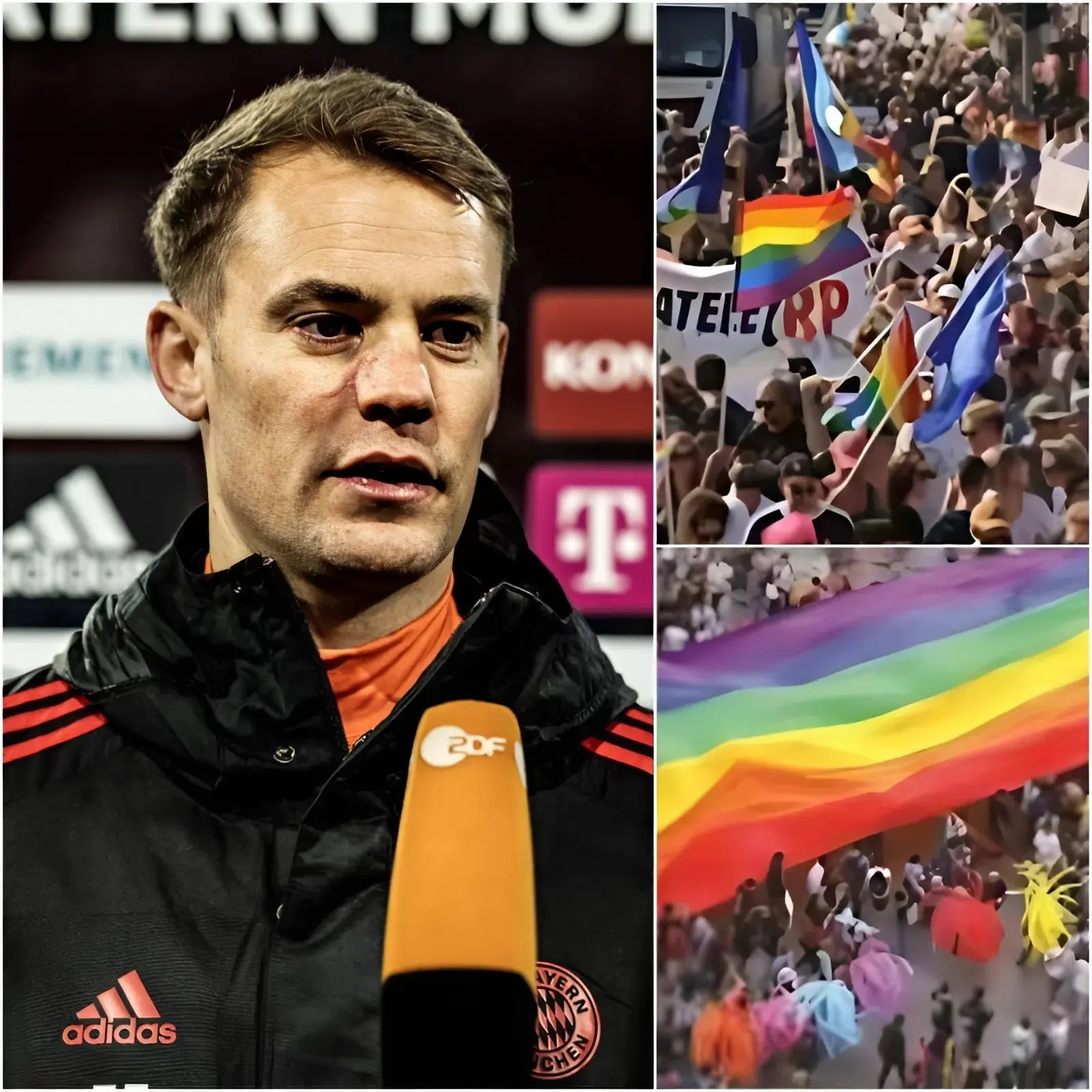 Cover Image for 🚨EILMELDUNG: Manuel Neuer hat öffentlich abgelehnt, in den kommenden Spielzeiten bei wichtigen Spielen die LGBT-Regenbogenbinde zu tragen.