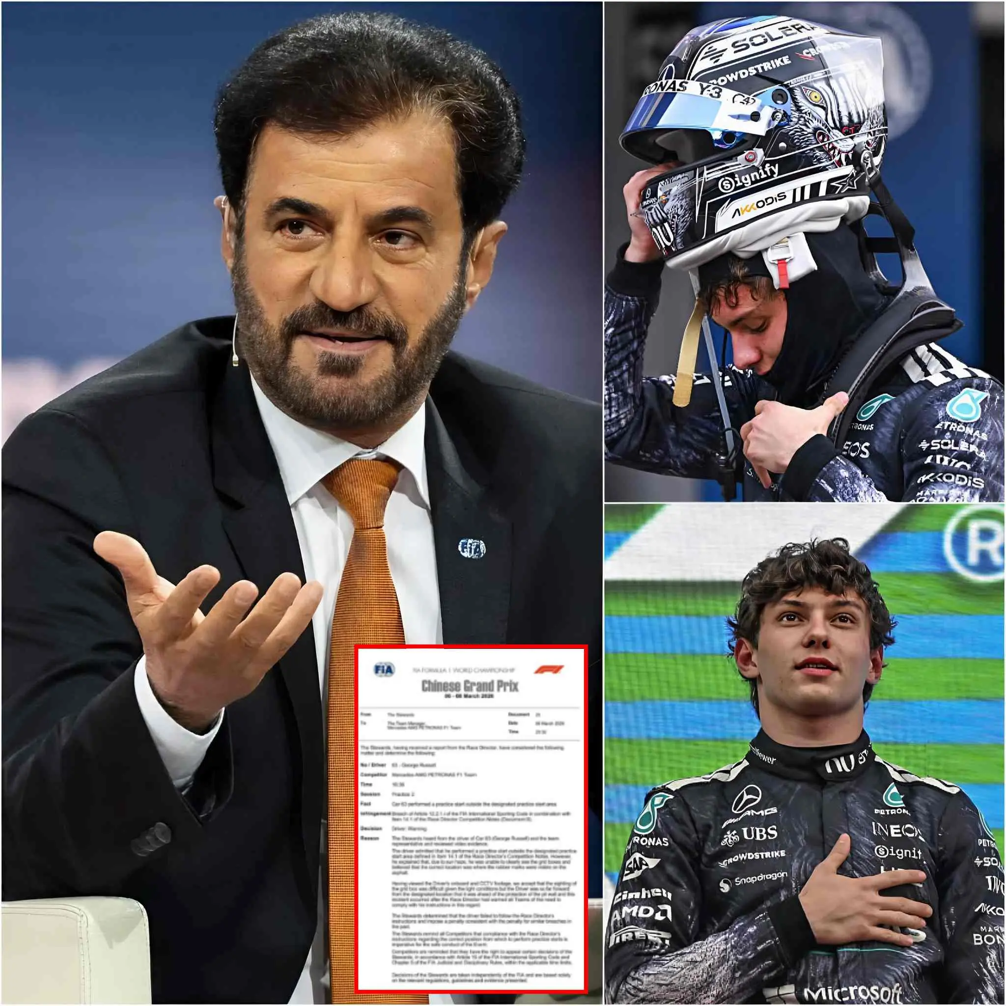 Cover Image for 🏁🚨 OFFICIALLY CONFIRMED: Kimi Antonelli has officially been fined €200,000 and has lost 50 points in the standings, after the FIA released the official results following shocking allegations of cheating after his two consecutive victories at the Chinese and Japanese Grands Prix in the 2026 F1 season.