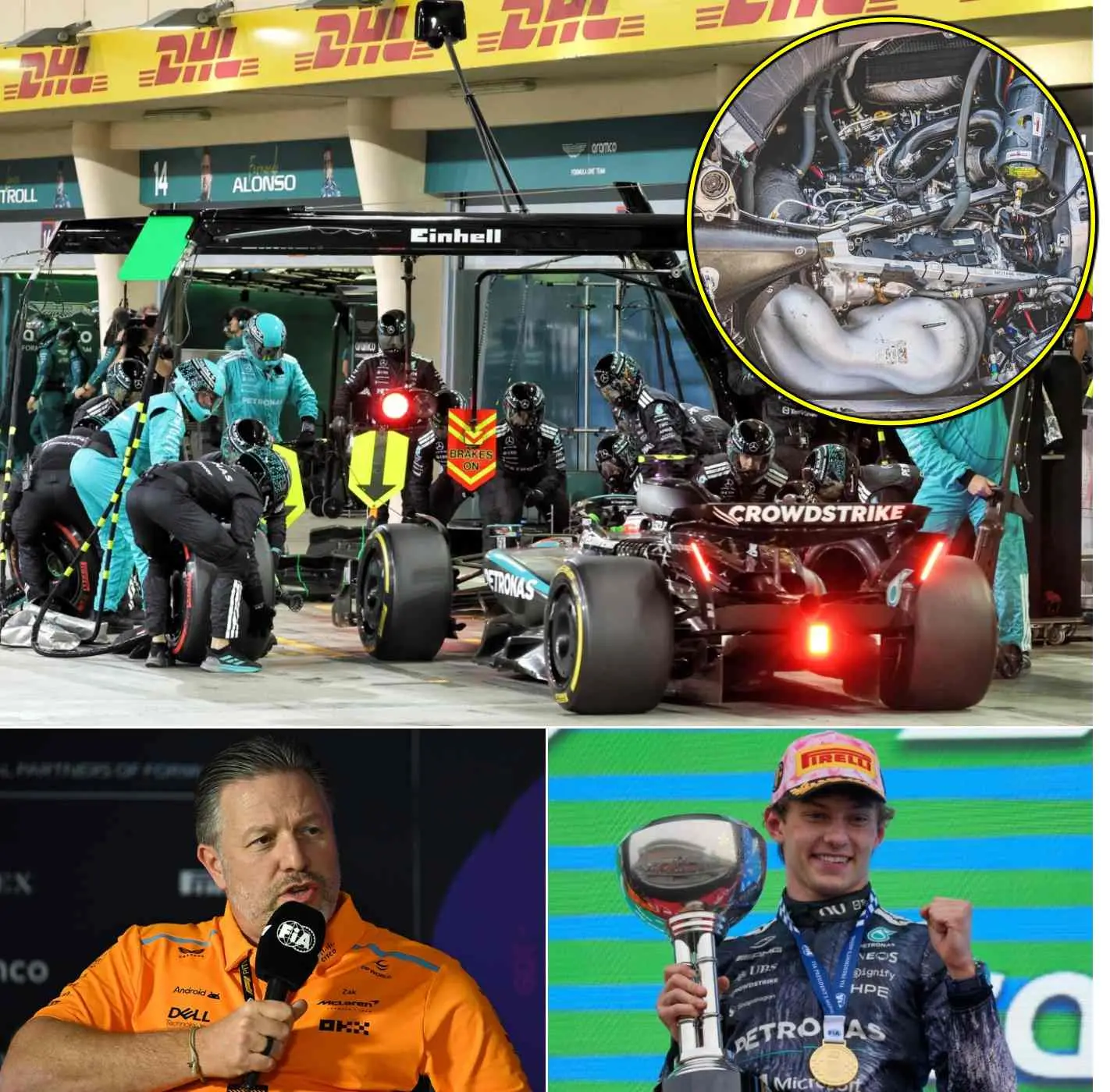 Cover Image for 🚨BREAKING NEWS: Zak Brown submits formal request for emergency inspection of Kimi Antonelli’s car after Japanese Grand Prix — shocking results stun the F1 world