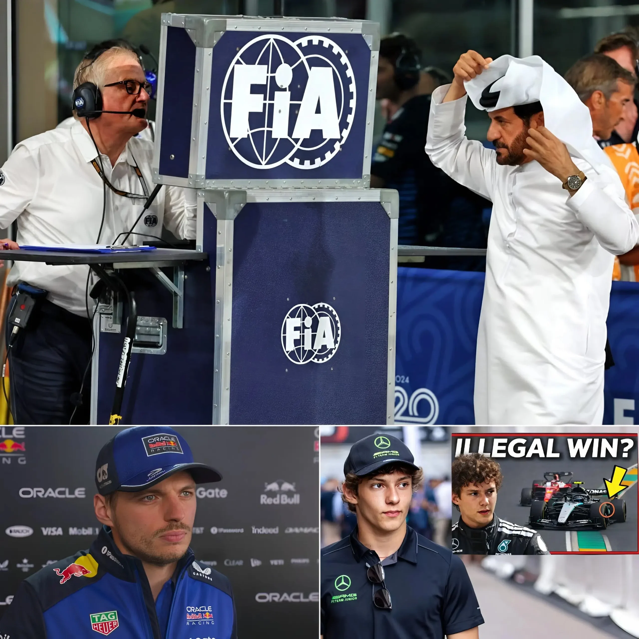 Cover Image for EXPLOSIEF NIEUWS🛑 “We hebben bewijs dat de race in Japan gemanipuleerd was!” – Max Verstappen was woedend na zijn podiumplaats. Hij beschuldigde Kimi Antonelli van een illegale overwinning en dreigde na het schokkende lek uit de paddock direct de Formule 1 te verlaten en met pensioen te gaan.