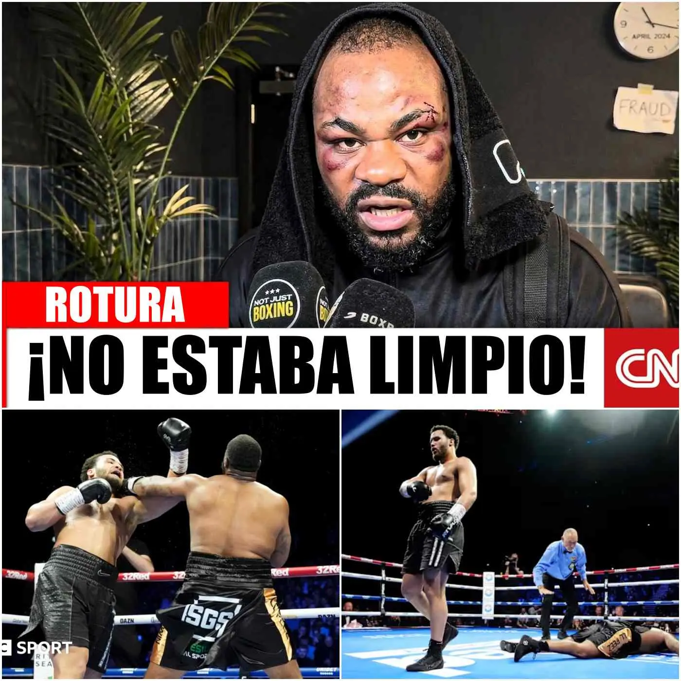 Cover Image for 🚨“¡ESTABA CONSUMIENDO ESTEROIDES!” Jermaine Franklin ACUSA a Moses Itauma tras su brutal KO.