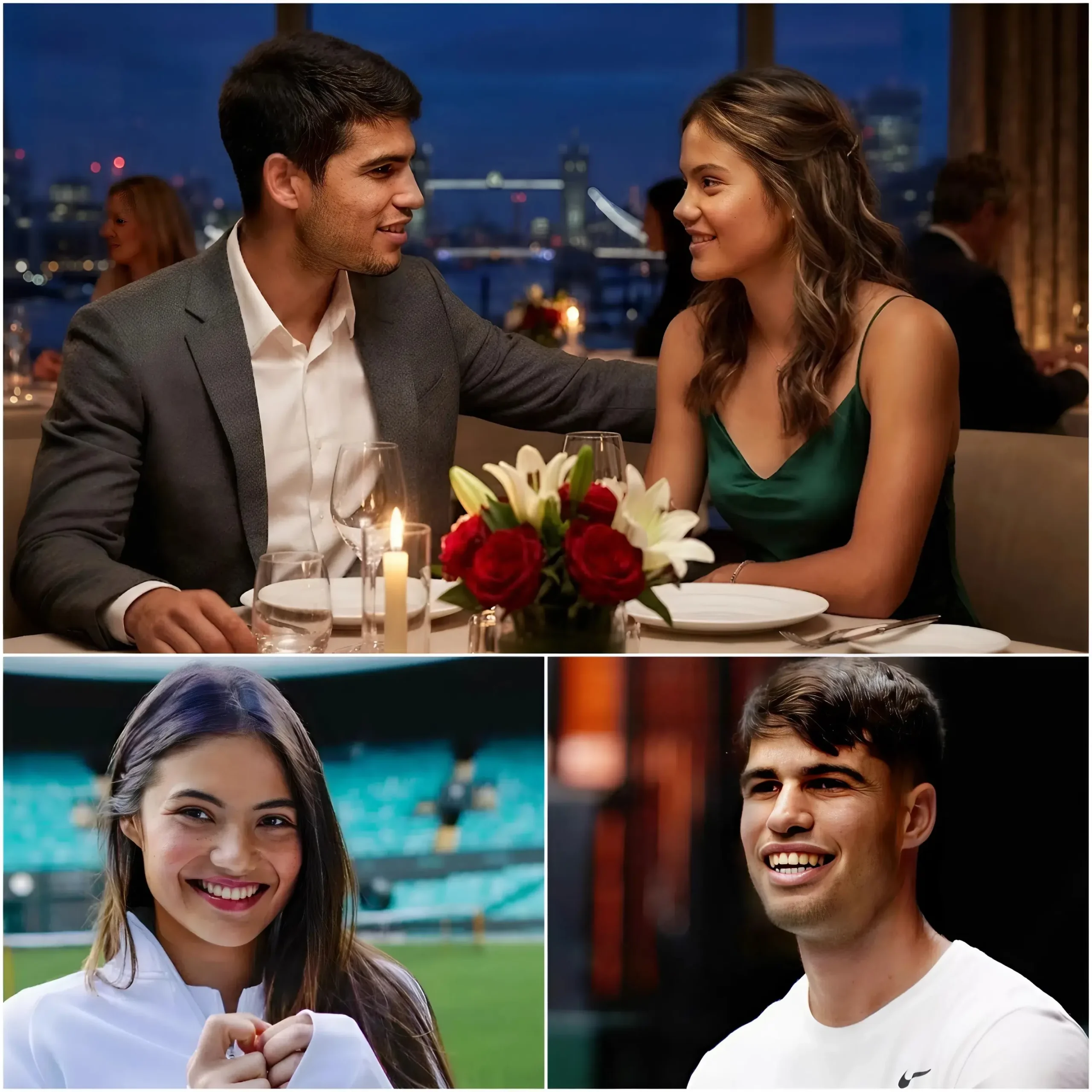 Cover Image for 💖“Te deseo paz y felicidad, amor de mi vida”: confesión romántica de Carlos Alcaraz que dejó sin palabras a Emma Raducanu bajo las estrellas