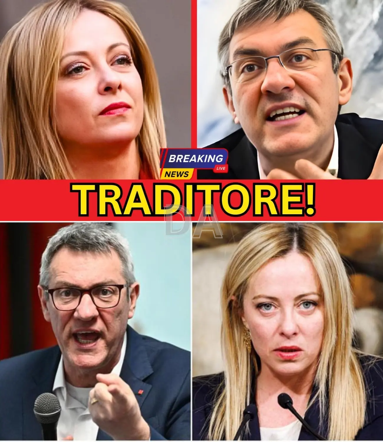 Cover Image for MELONI DISINTEGRA LANDINI IN DIRETTA: AVETE TRADITO GLI OPERAI! VERGOGNA!