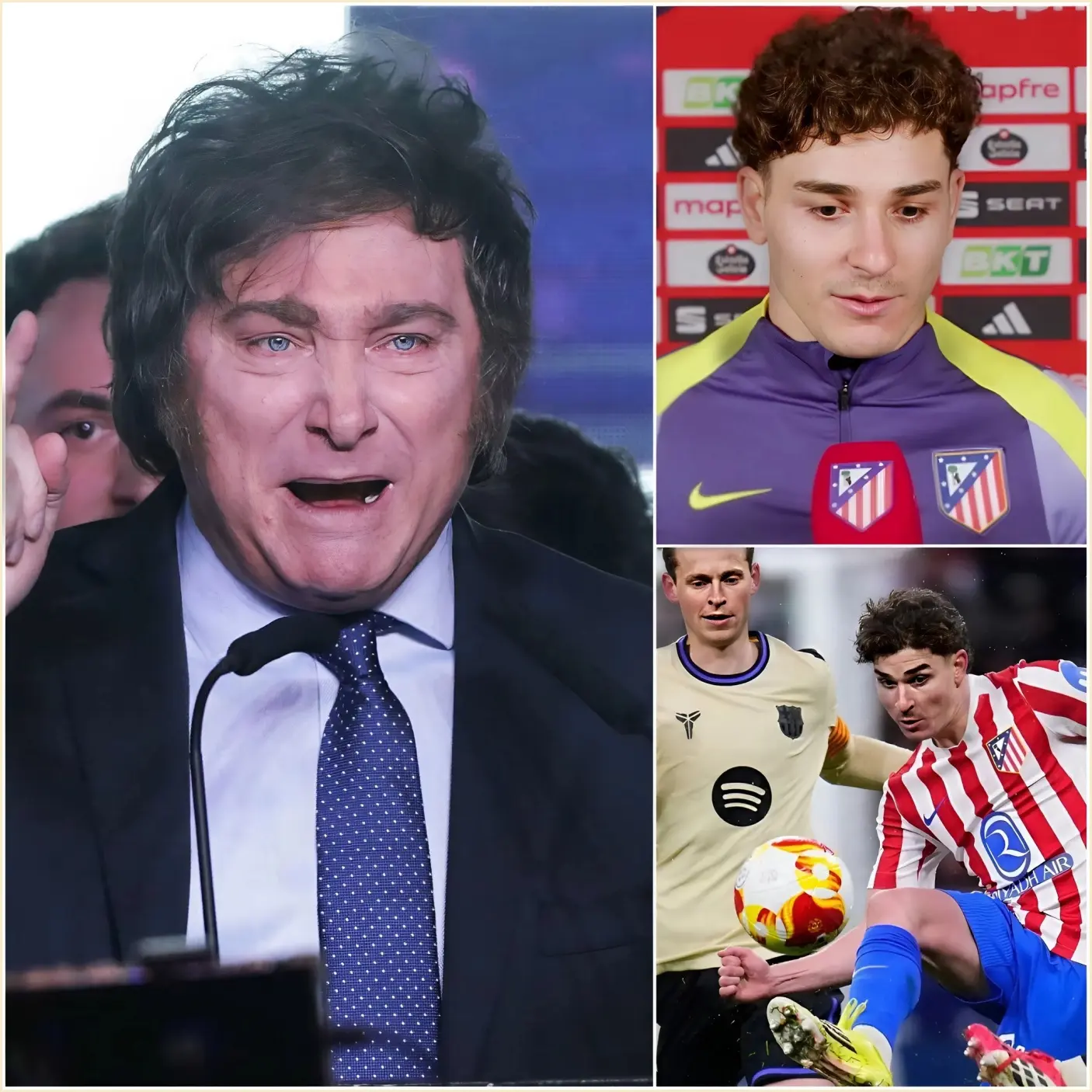 Cover Image for “¡CÁLLATE Y CIERRA LA BOCA!” Javier Milei explotó en un programa de televisión en vivo, exigiendo públicamente que Julián Álvarez fuera silenciado para siempre