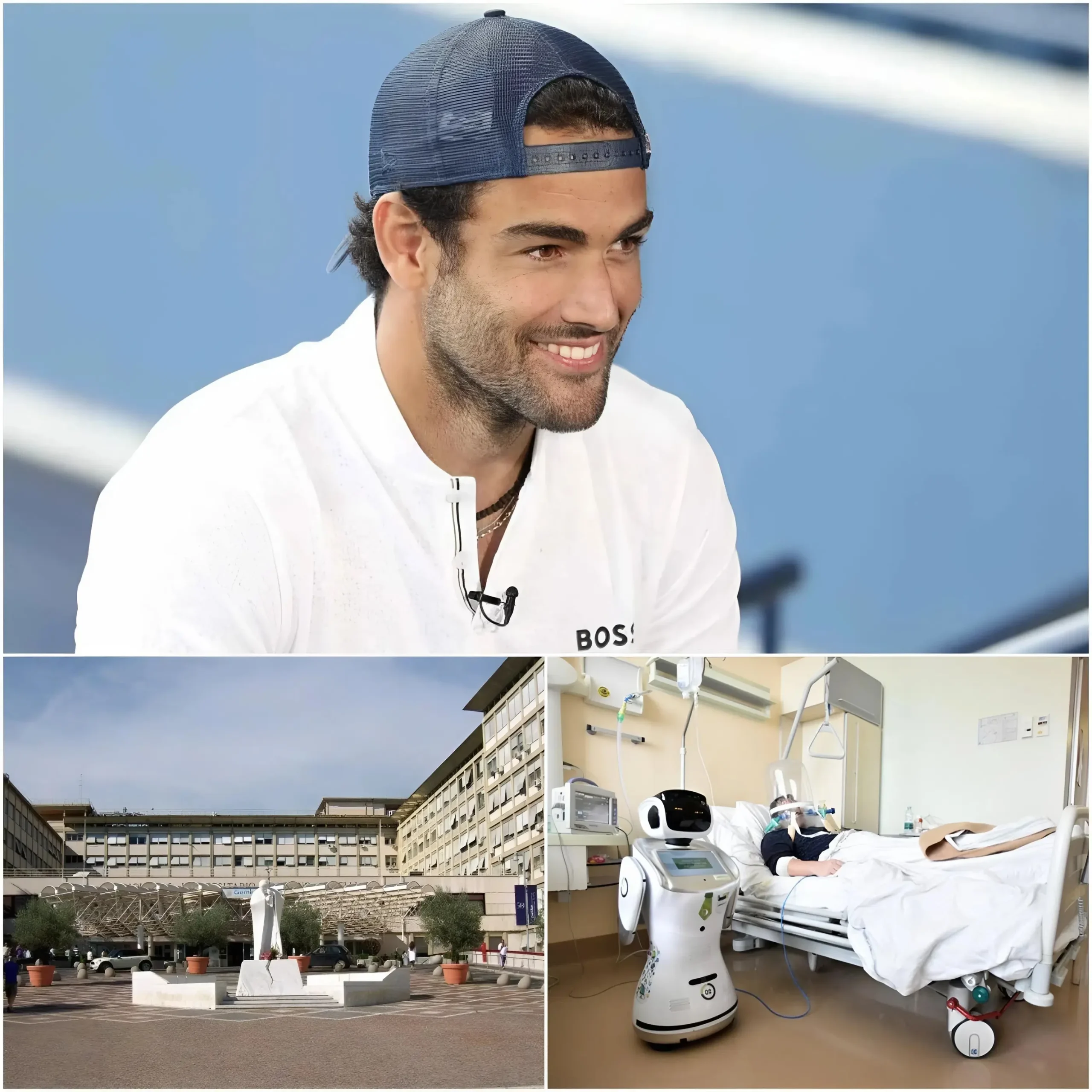 Cover Image for 💖🏥AZIONE CHE COMMUOVE IL MONDO: Matteo Berrettini apre in silenzio un ospedale gratuito da 250 posti per senzatetto, costato 70 milioni, accogliendo il primo paziente all’alba con parole toccanti, ma dietro il gesto si nasconde una storia segreta e un significato più profondo che sorprende tutti.