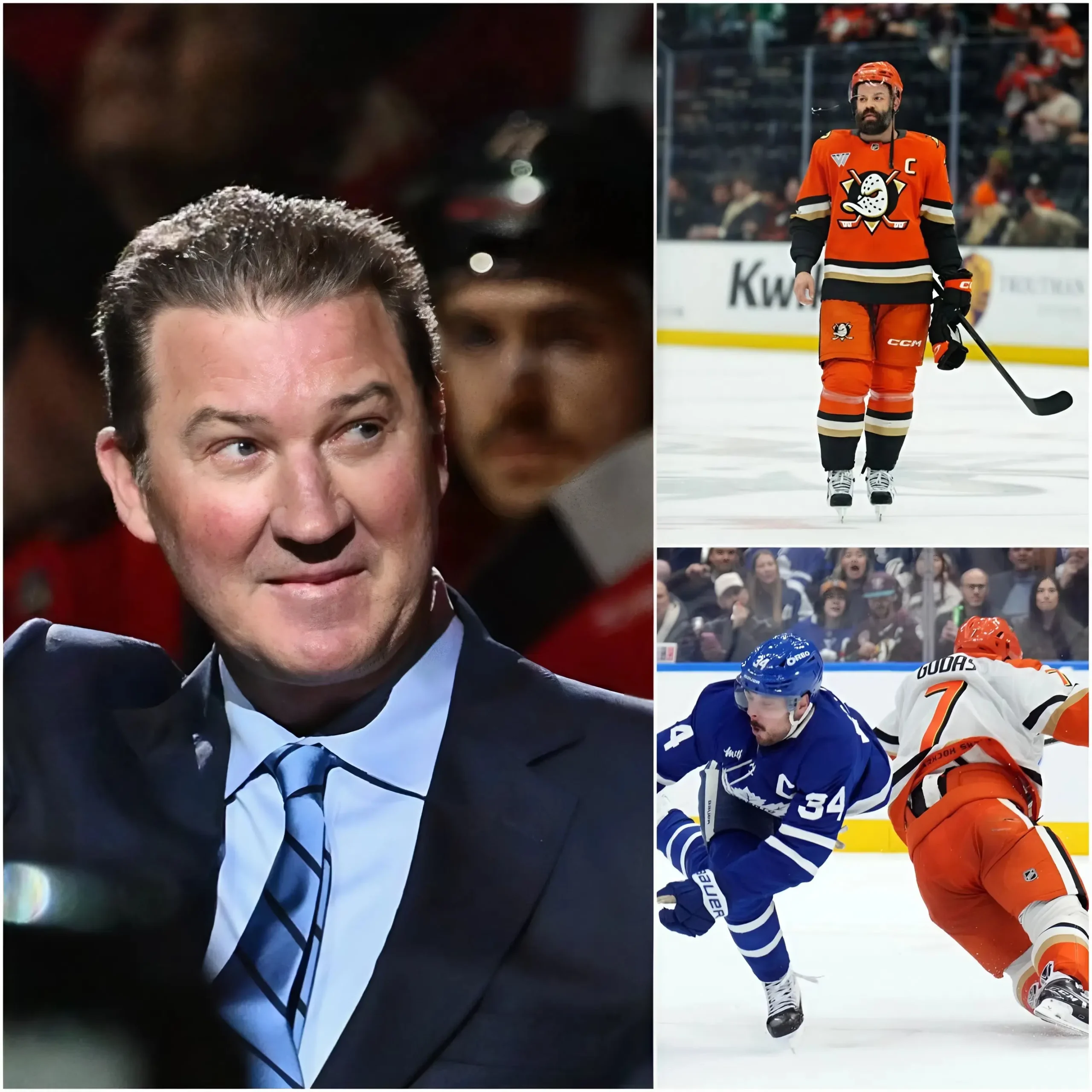 Cover Image for 🏒💥Mario Lemieux criticized Radko Gudas for being “violent on the ice” after colliding with Max Domi in the Toronto Maple Leafs’ victory over the Anaheim Ducks, recalling the incident with Auston Matthews, but it was his unexpected actions afterward that really sparked controversy throughout the NHL.