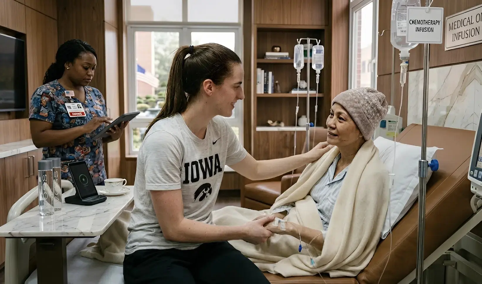 Cover Image for 🚨 BREAKING NEWS: Caitlin Clark temporarily left the basketball scene, not because of the game or record, but to be with her mother during chemotherapy. No cameras, no press, just a daughter holding her mother’s hand in the biggest challenge of her life, reminding us of the most important things: love, loyalty and presence when needed most ❤️