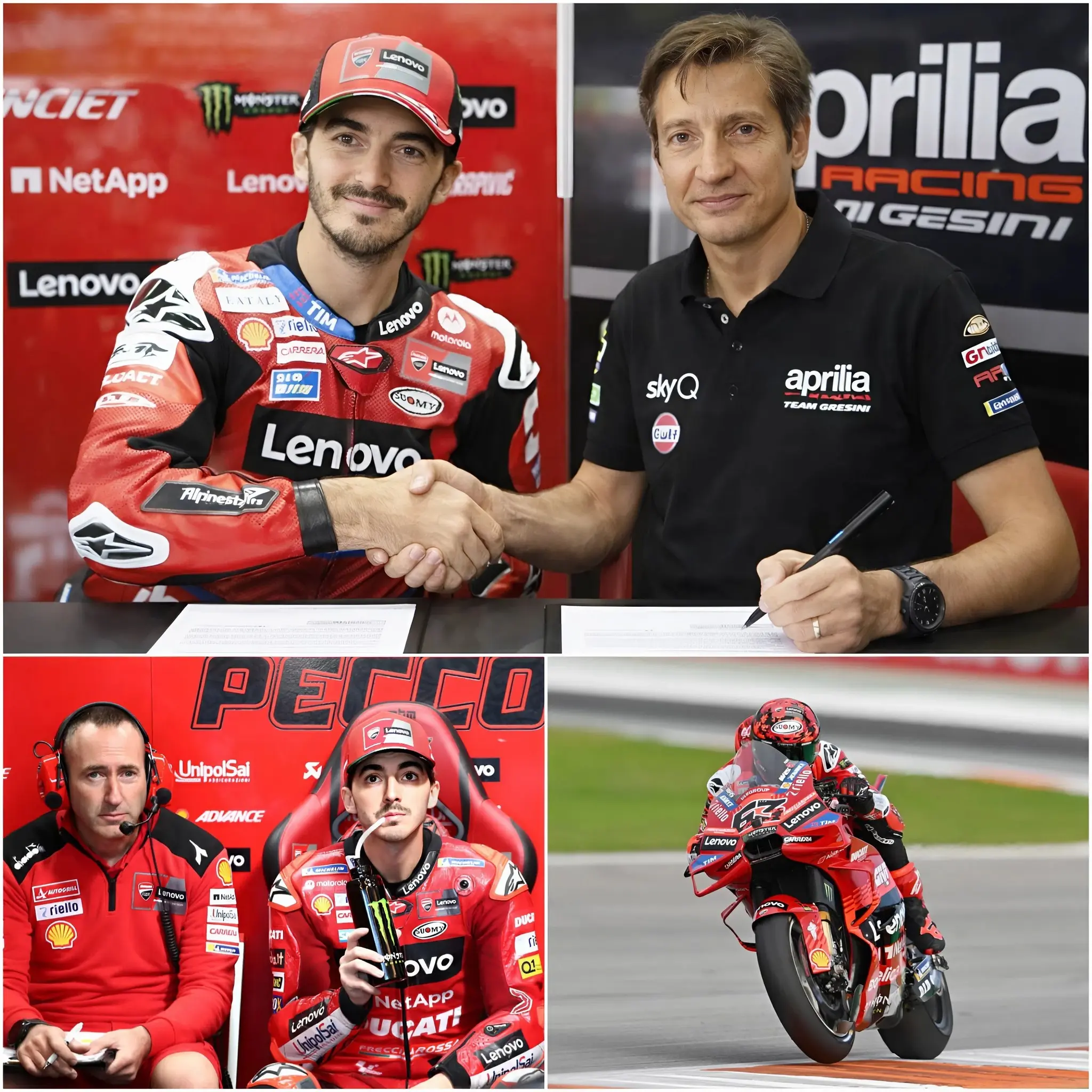 Cover Image for 🚨INFO FLASH : « Coup de théâtre chez Ducati ! » — Francesco Bagnaia a discrètement signé un contrat record avec Aprilia Racing, quittant Ducati Corse après une série de résultats décevants et emmenant avec lui le « génie technique » Cristian Gabarrini — une décision qui secoue le paddock et soulève des questions quant à une véritable crise au sein de Ducati. 👇👇👇